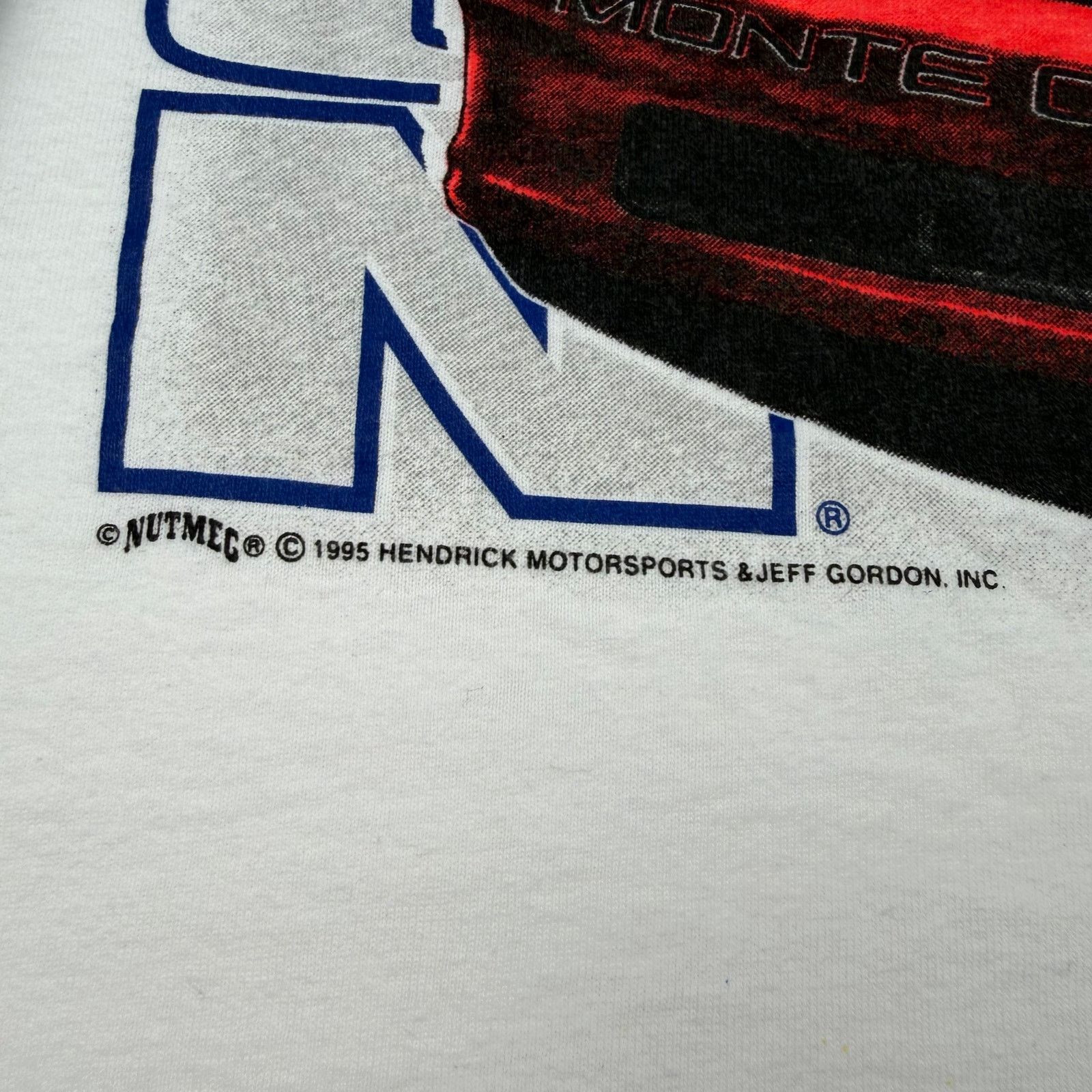 Nutmeg Vintage Nutmeg Jeff Gordon #24 NASCAR Winston Cup T-Shirt XL Size US XL / EU 56 / 4 - 6 Thumbnail