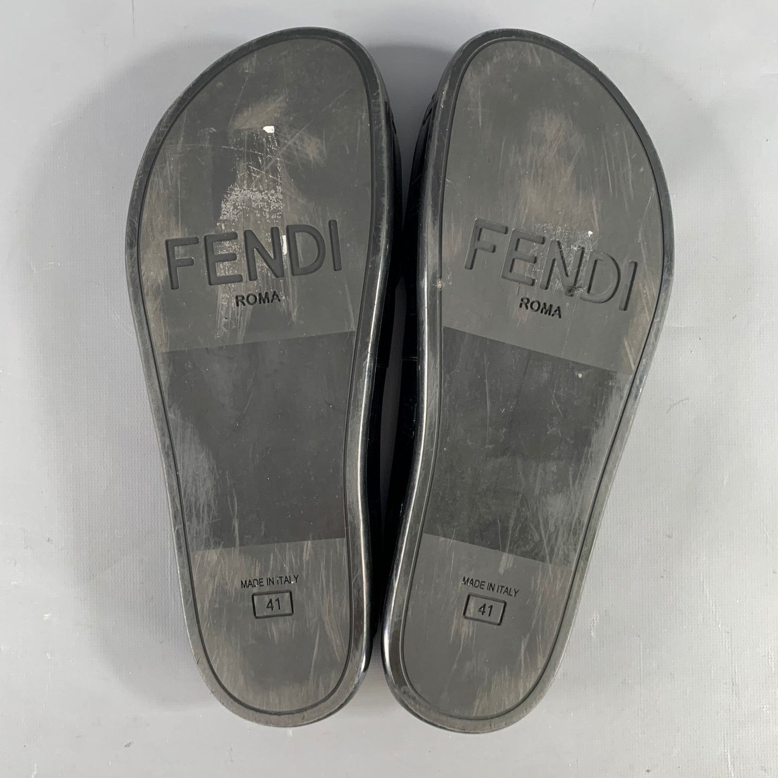 Hermes HERMES Size 11 Black Leather Slide Sandals Size US 11 / EU 44 - 6 Thumbnail