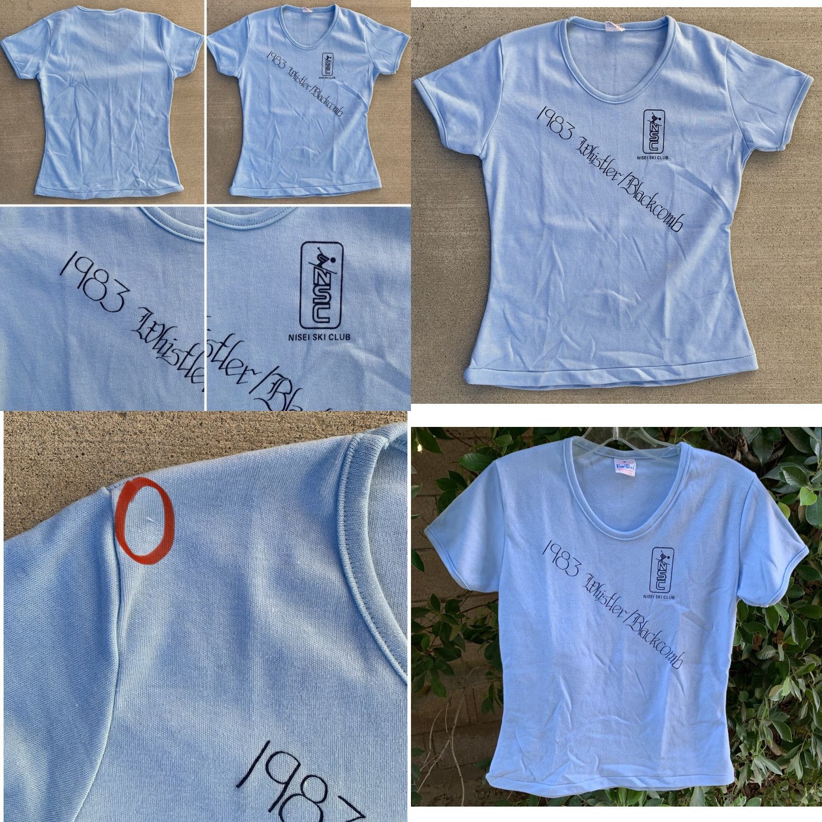Vintage VINTAGE Fun NSC Nisei Ski Club 1983 Whistler Blackcomb T Shirt Blue M Womens Ski Theme Casual Short Sleeve Scoop Neck Size M / US 6-8 / IT 42-44 - 9 Thumbnail