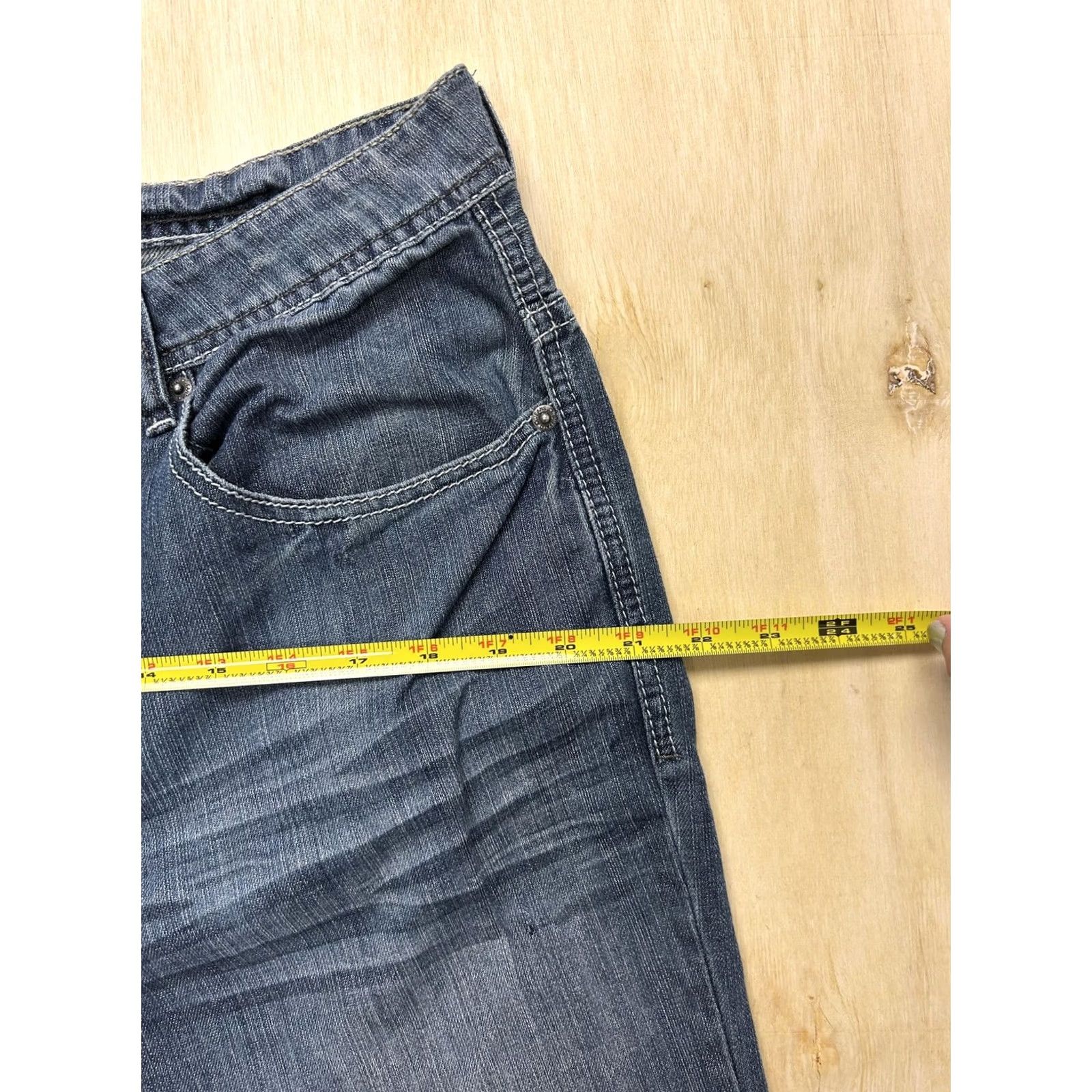 Denime Buffalo Jeans Mens Relaxed Straight Jeans Medium Wash Blue Denim 36x30 Size US 36 / EU 52 - 7 Thumbnail