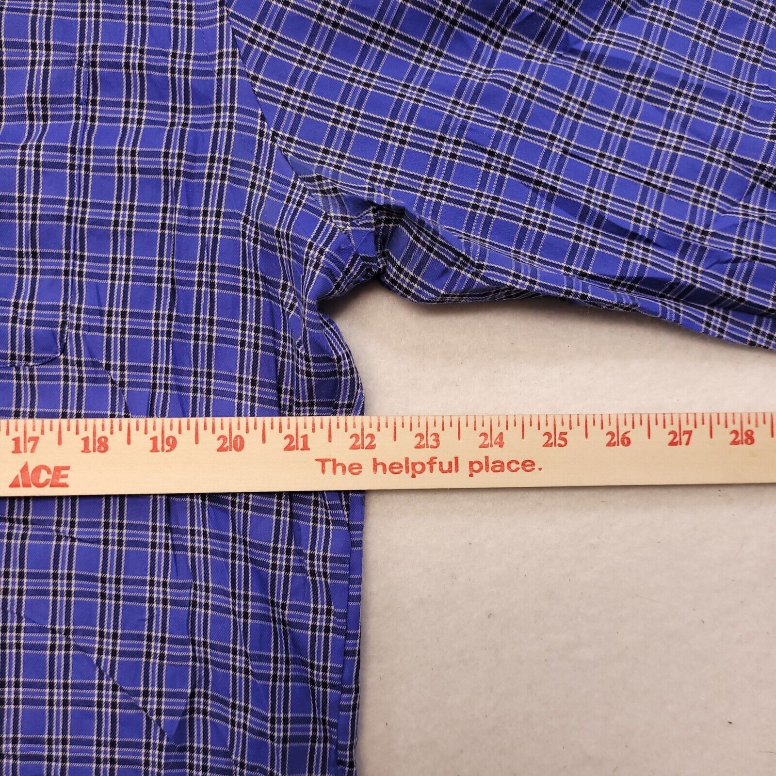 Van Heusen Van Heusen Tartan Flannel Shirt Mens Size Medium Blue White Size US M / EU 48-50 / 2 - 9 Thumbnail