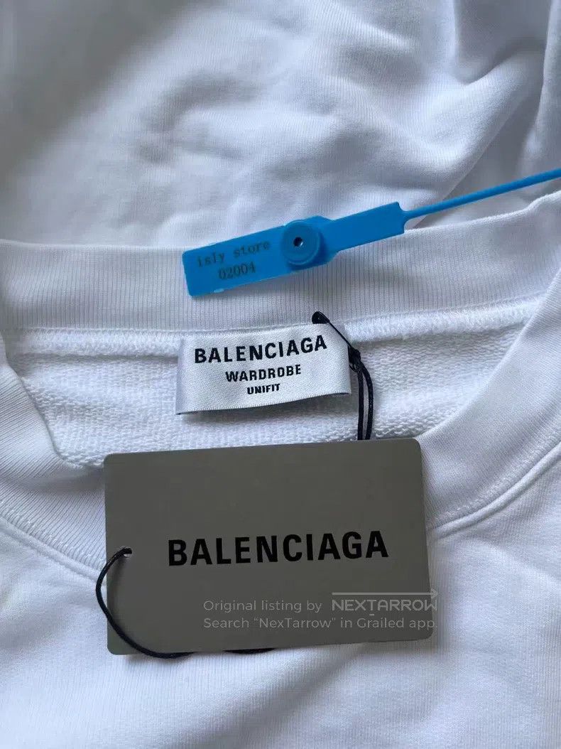 Balenciaga Balenciaga Solid Color Letter Logo Printed Hoodie, Women's Size L / US 10 / IT 46 - 5 Thumbnail