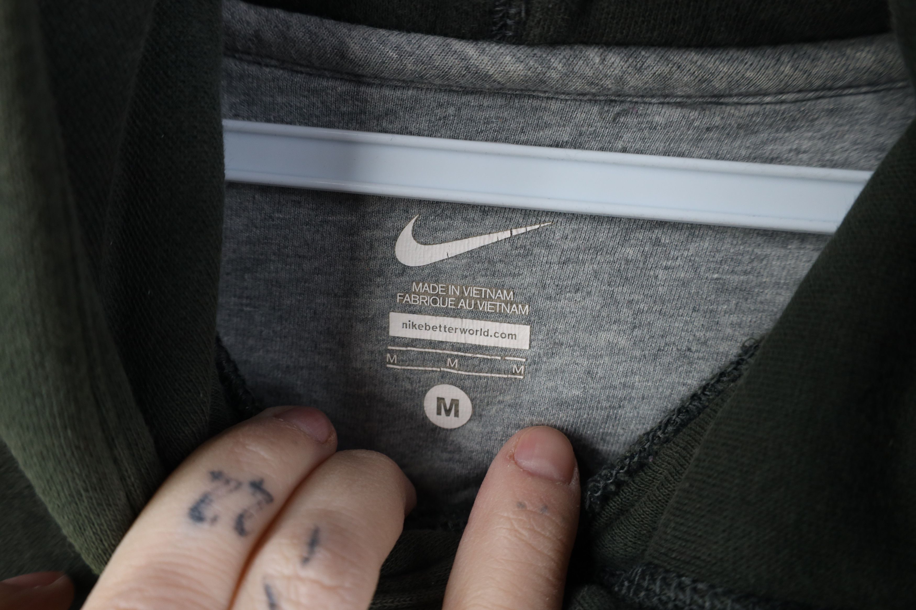 Nike Vintage Y2K Nike Scott Center Swoosh Felt Patch Hoodie Green Size US M / EU 48-50 / 2 - 7 Thumbnail