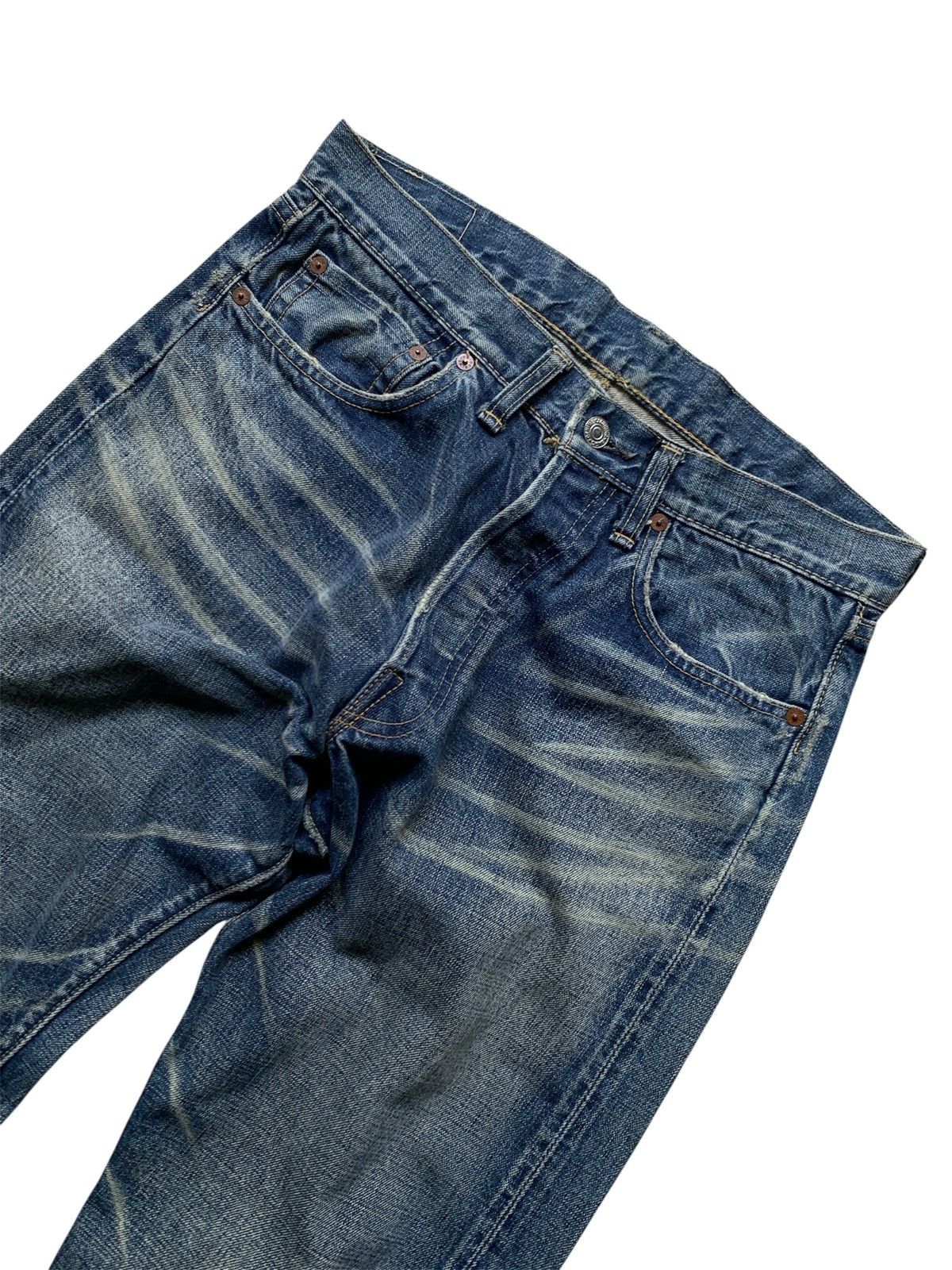 Japanese Brand Denime japan distressed selvedge denim Size US 30 / EU 46 - 2 Thumbnail