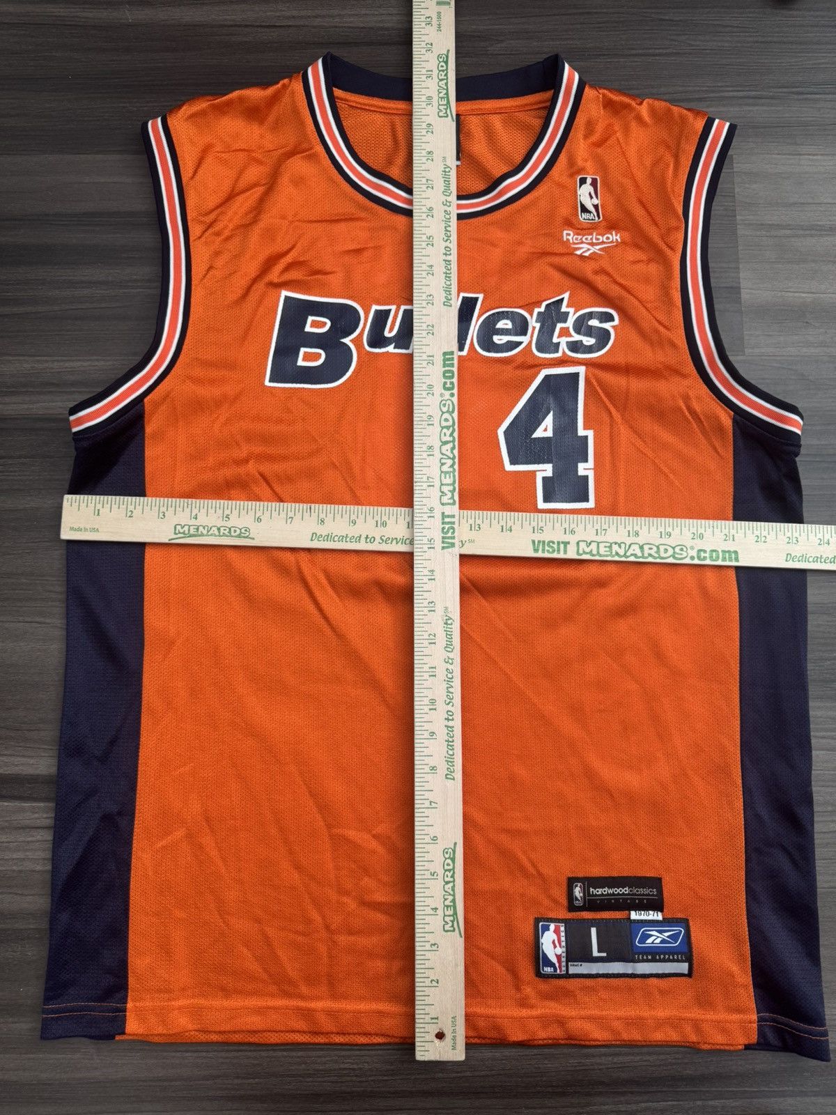 Reebok Vintage Washington Bullets Antawn Jamison #4 NBA HWC Jersey Size US L / EU 52-54 / 3 - 5 Thumbnail