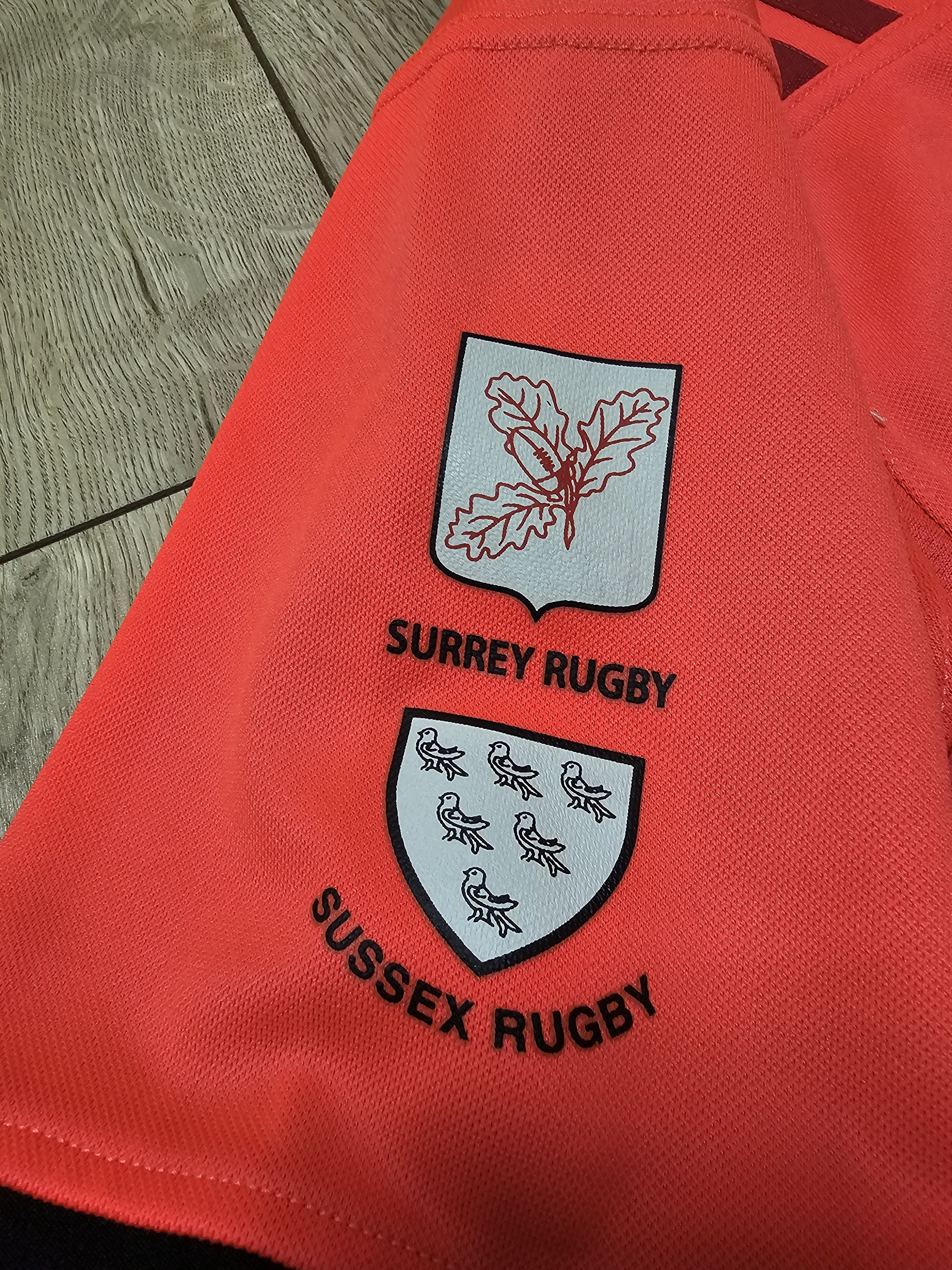 Adidas HARLEQUINS RUGBY JERSEY 2017 ENGLAND RUGBY SHIRT Size US L / EU 52-54 / 3 - 6 Thumbnail