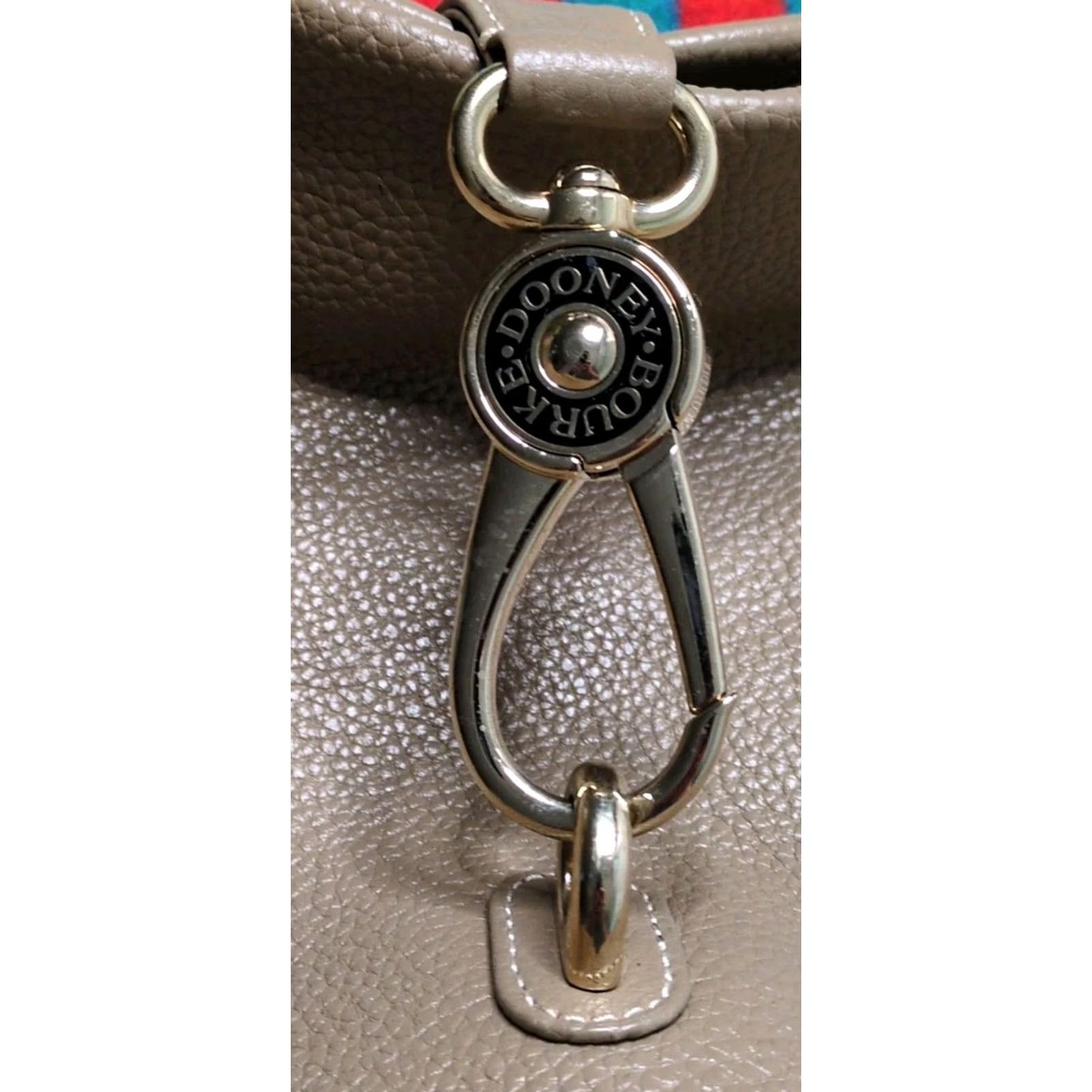 Dooney & Bourke Dooney & Bourke Hobo Logo Lock Pebble Grain Leather Beige Pink 12x16x6" Women Bag Purse Handbag Strap Pebble Finish Classic Designer Size ONE SIZE - 3 Thumbnail