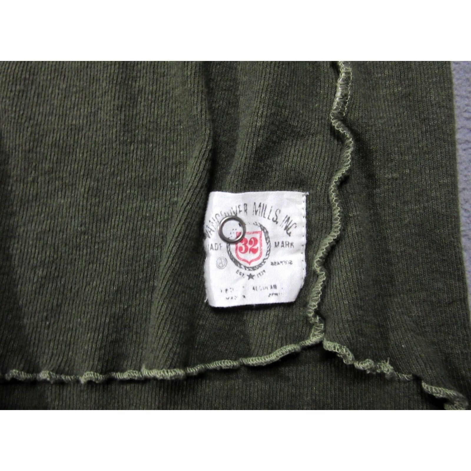 Free People Free People Shirt Womens Medium Green Linen Knit Henley Neck Cozy Up Size M / US 6-8 / IT 42-44 - 3 Thumbnail