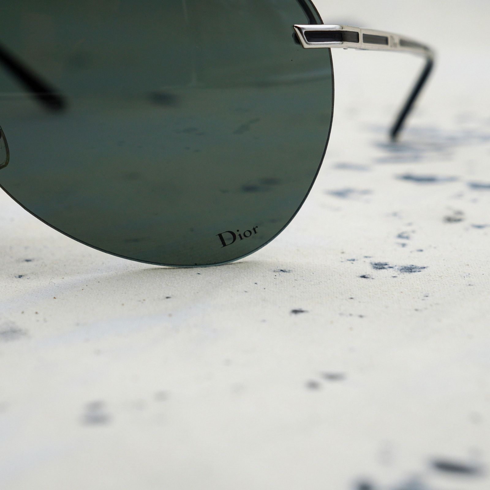 Dior Dior air 1 silver shield y2k rimless logo sunglasses Size ONE SIZE - 5 Thumbnail