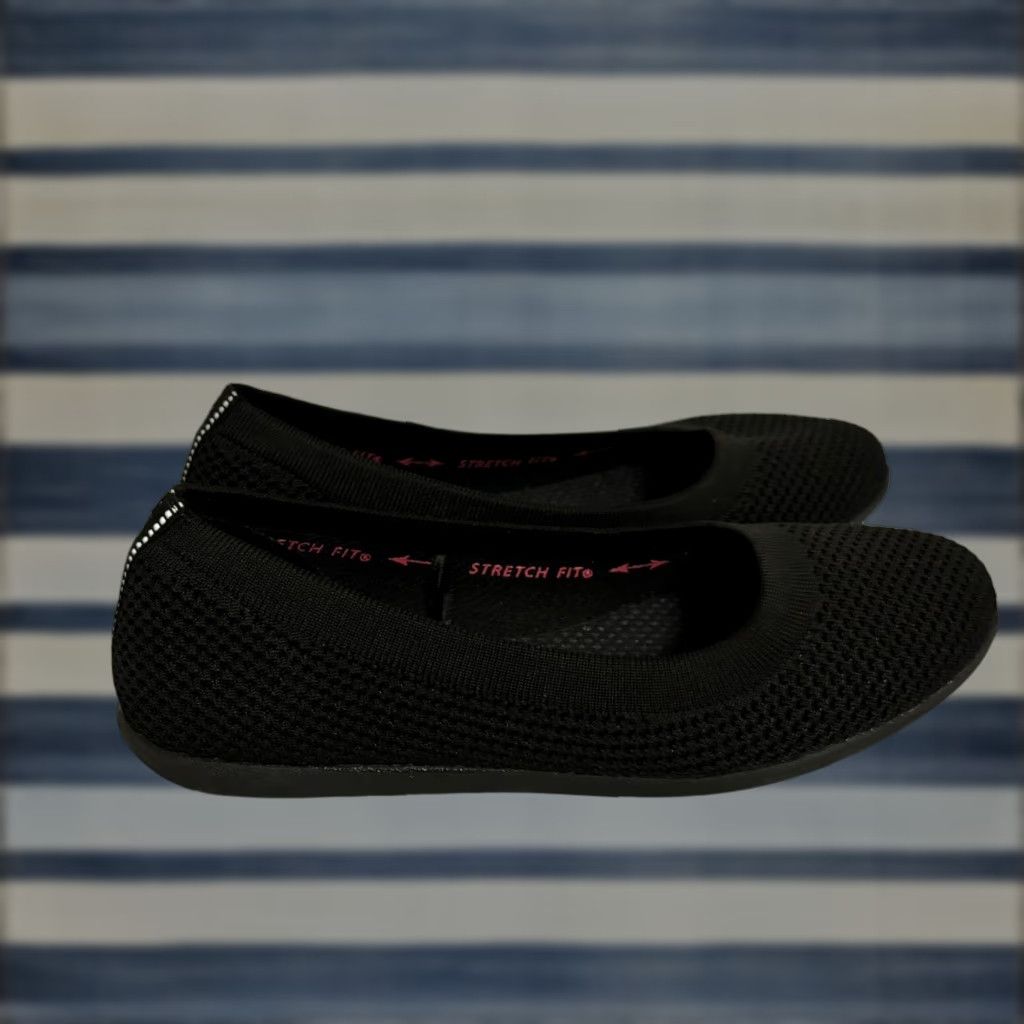 SKECHERS SKECHERS Cleo Flat Slip On Black 158198 Women's Size 9.5 Comfort Slipper Shoes Flats Shoes Walking Memory Foam Cushioning Breathable M Size US 10 / IT 40 - 1 Thumbnail