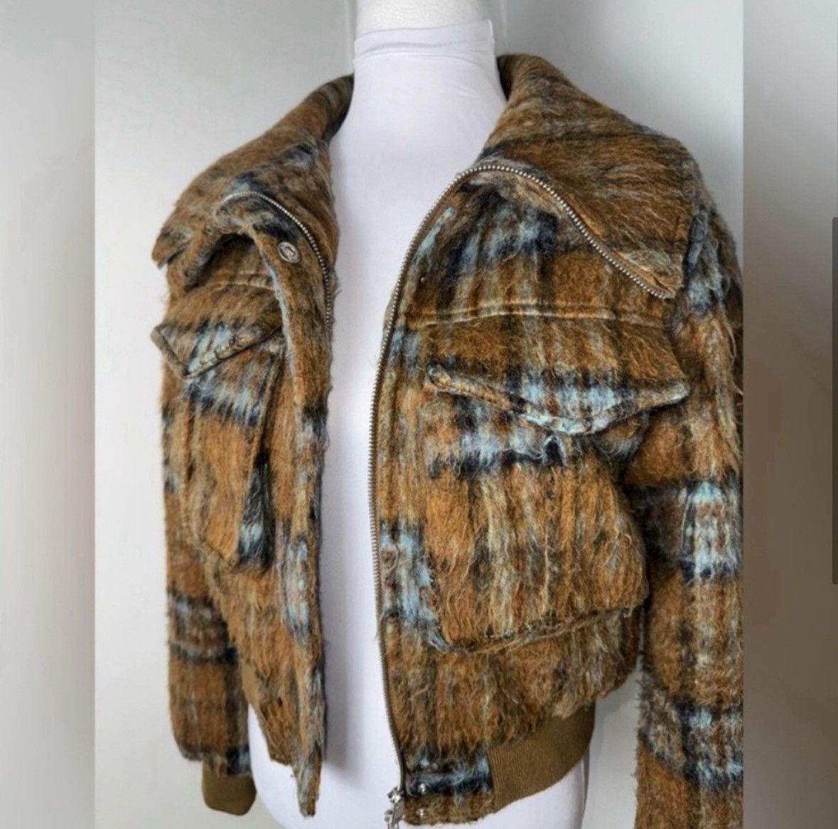 7 For All Mankind 7 For All Mankind Alicia Plaid Bomber Jacket/MEDIUM Size M / US 6-8 / IT 42-44 - 4 Thumbnail