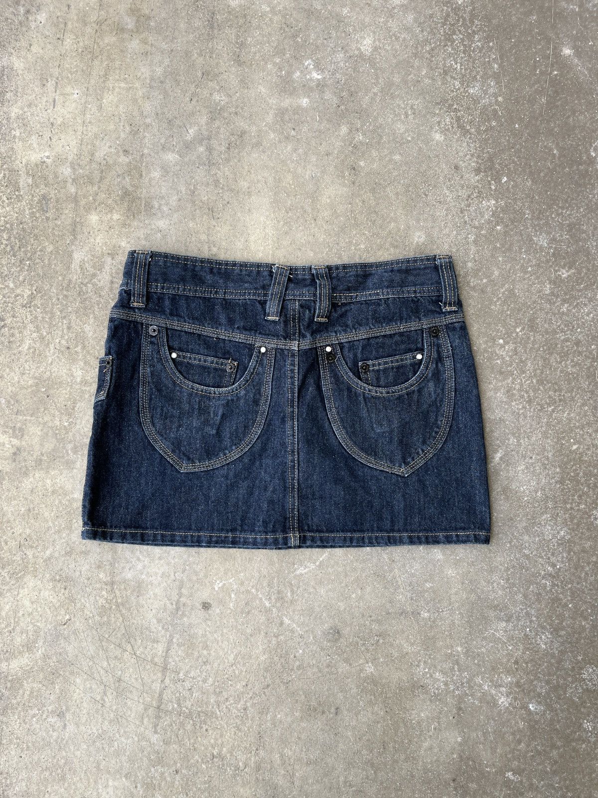 Vintage Vintage Denim y2k Mini Skirt Size 27" / US 4 / IT 40 - 7 Thumbnail