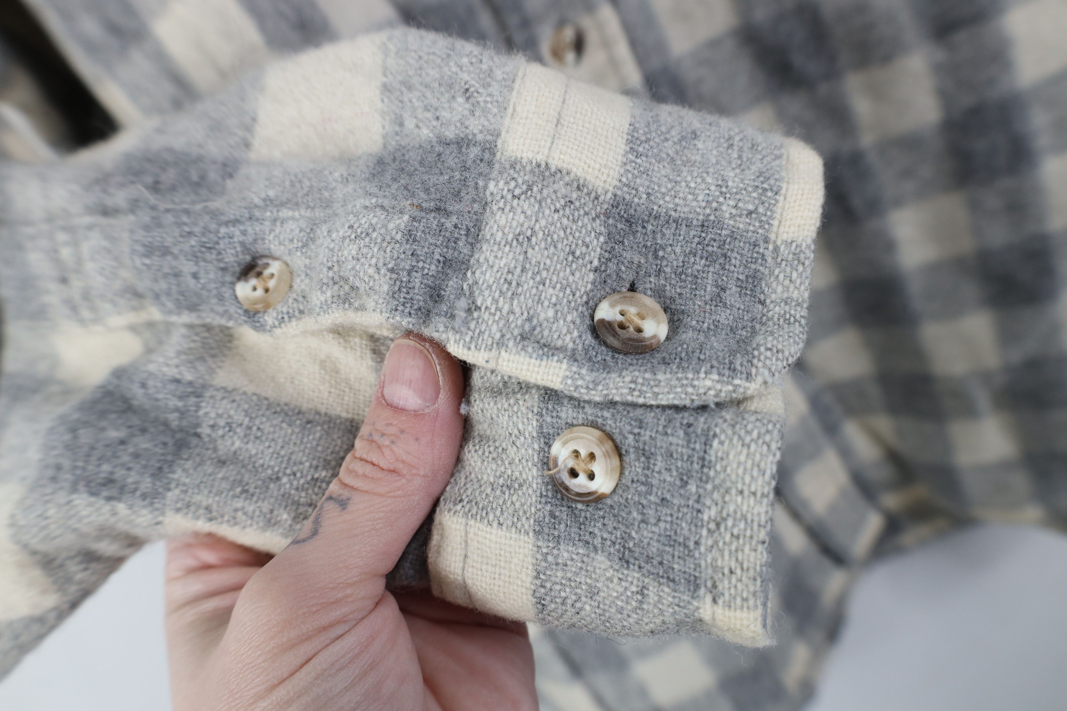 Vintage Vintage 70s Streetwear Double Pocket Button Shirt Plaid Size US S / EU 44-46 / 1 - 8 Thumbnail