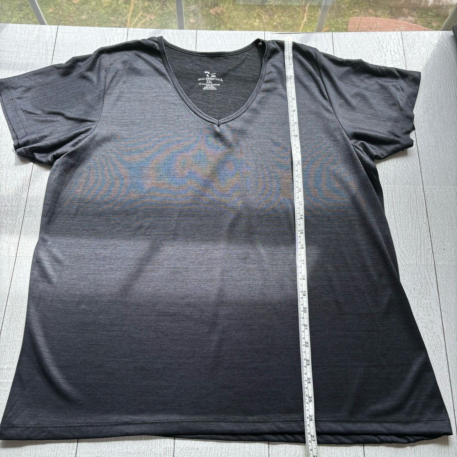 Other RE Real Essentials Charcoal Black Workout Shirt Size XXL NWT Size XXL / US 16-18 / IT 52-54 - 6 Thumbnail