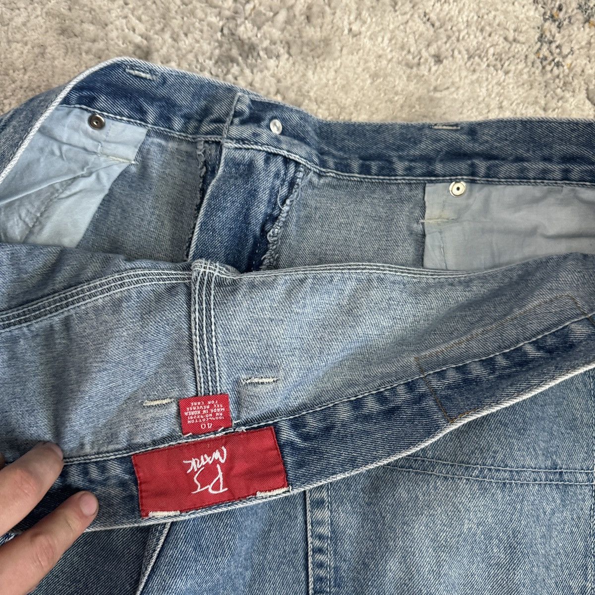 Carhartt × JNCO × Vintage Vintage Y2K Pj mark baggy wide leg JNCO style light wash Size US 40 / EU 56 - 4 Thumbnail