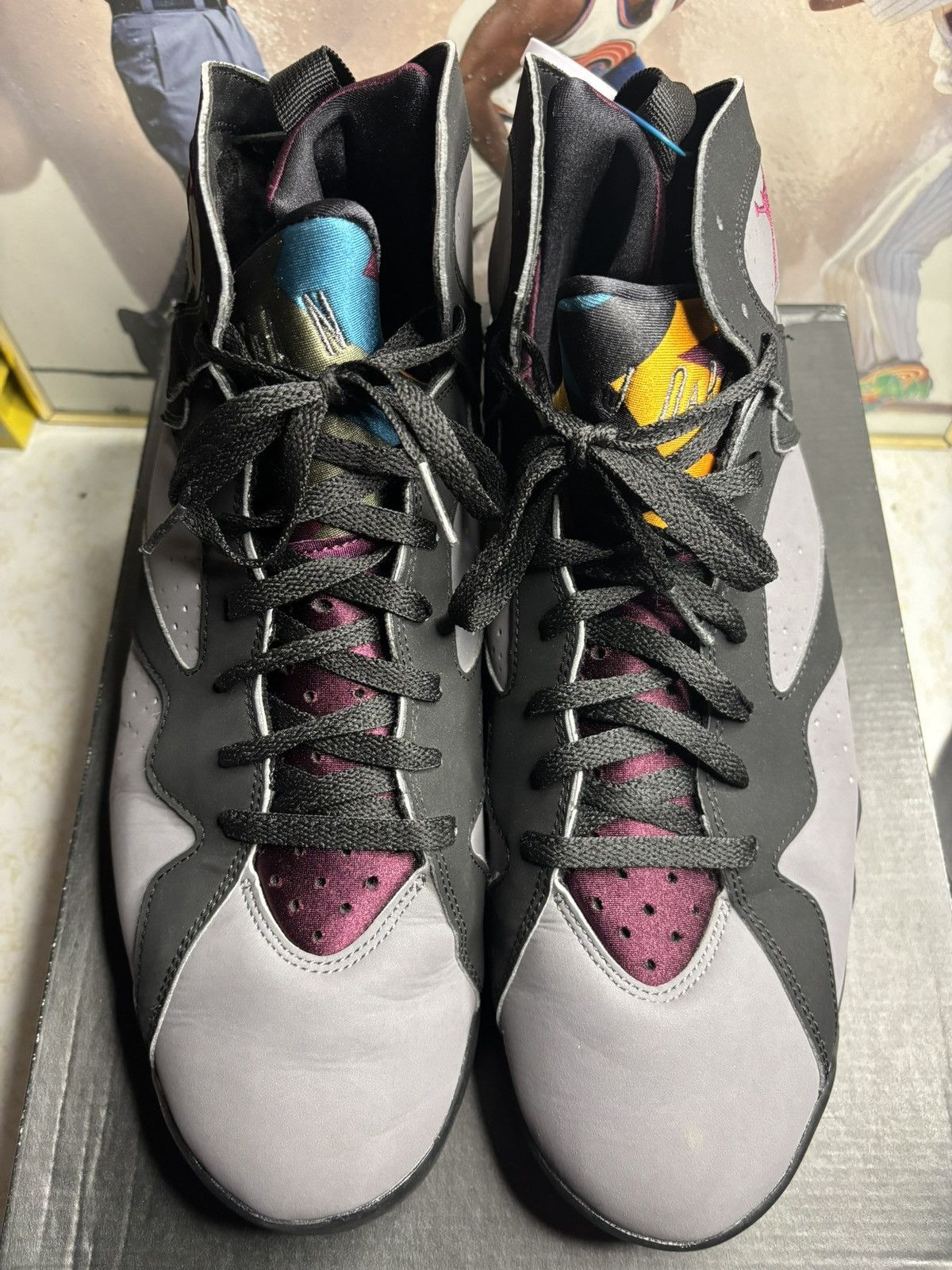Jordan Brand Air Jordan 7 Retro 2015 Bordeaux 2015 Size US 13 / EU 46 - 2 Thumbnail