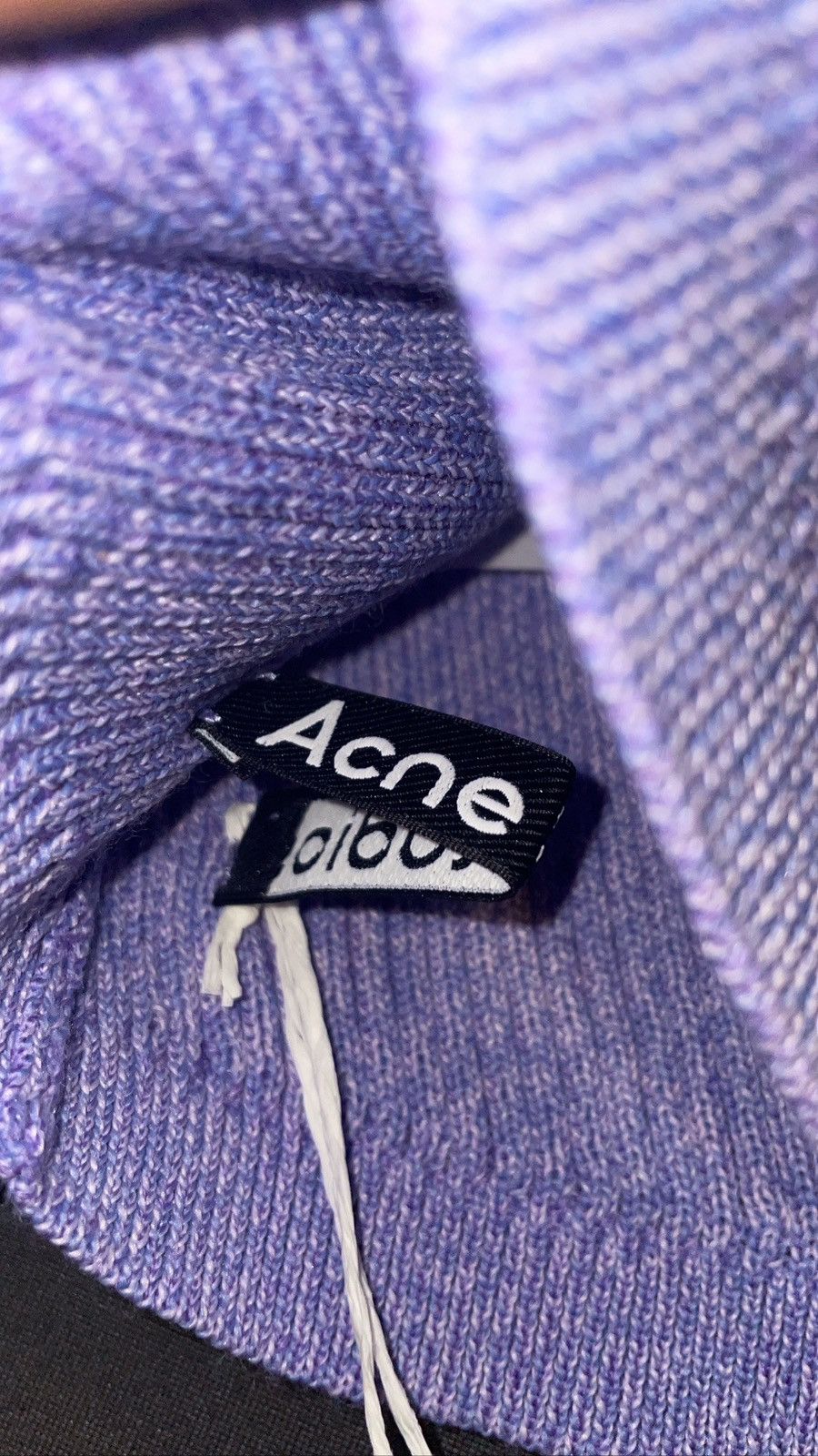 Acne Studios Acne Studios Purple Ribbed Balaclava Size ONE SIZE - 4 Thumbnail