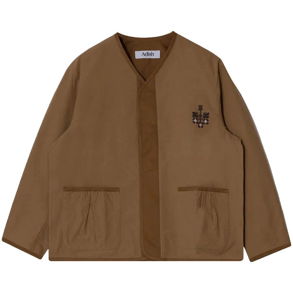 Adish o1mle1224 Qrunful Cotton Liner Ripstop Jacket in Brown Size US XL / EU 56 / 4 - 1 Thumbnail