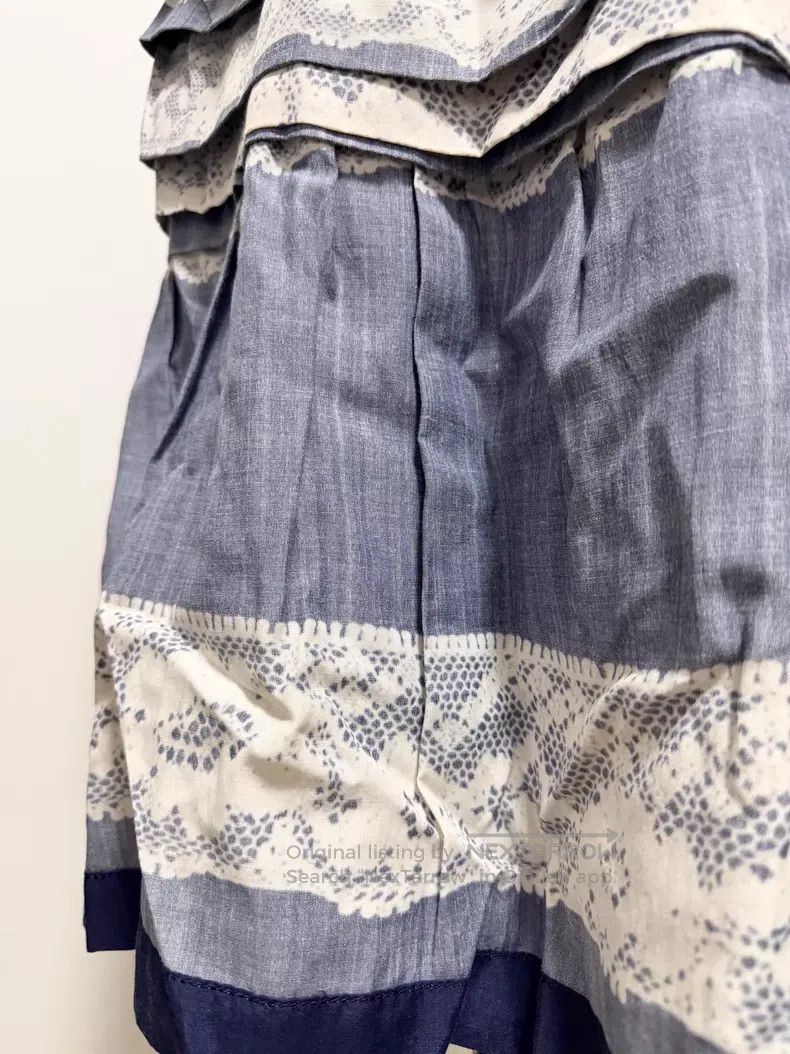 Comme des Garcons Comme Des Garcons size F Blue Layered Skirt Size 31" - 6 Thumbnail