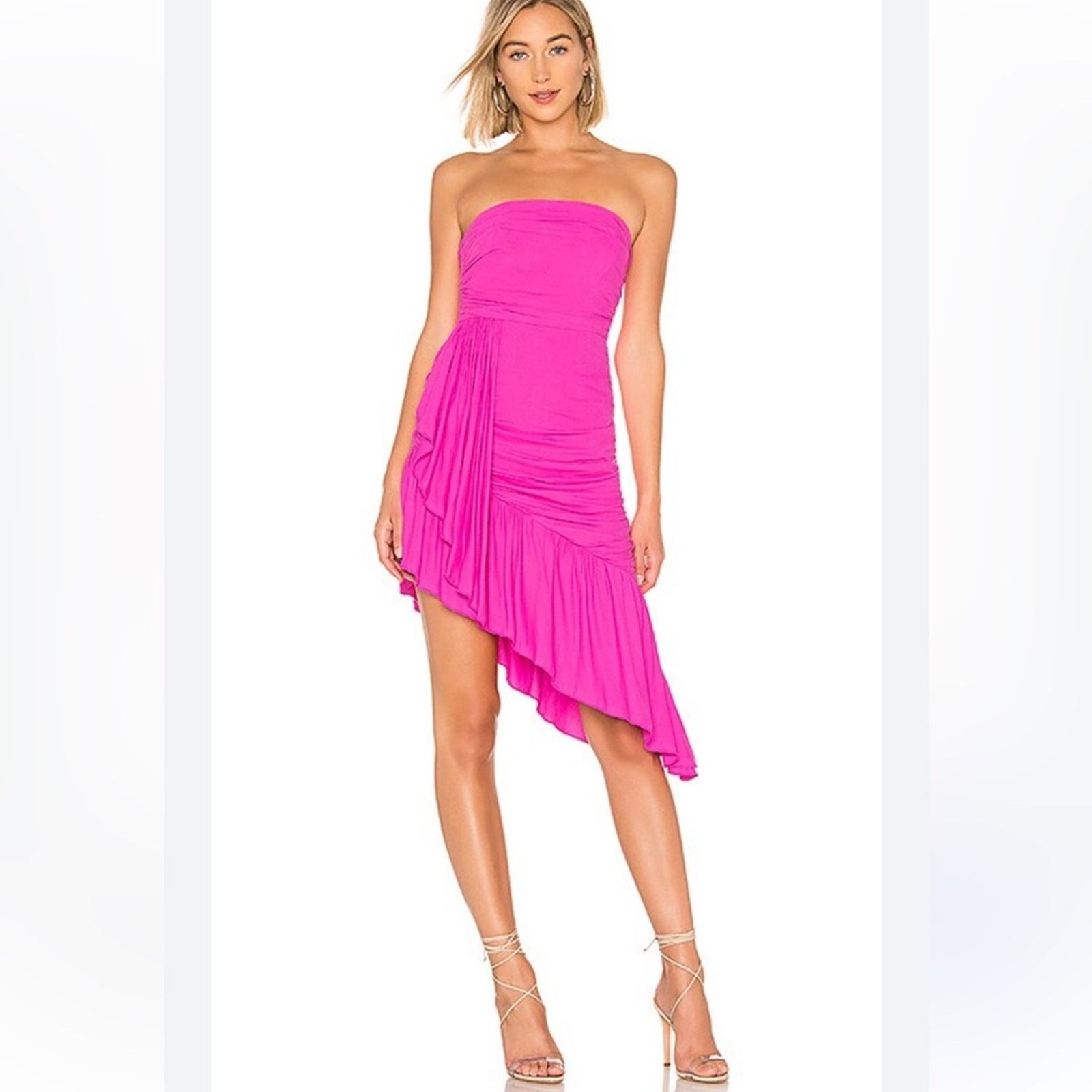 REVOLVE New Revolve NBD $179 Jacqueline Dress Magenta Small NWT Size S / US 4 / IT 40 - 9 Thumbnail