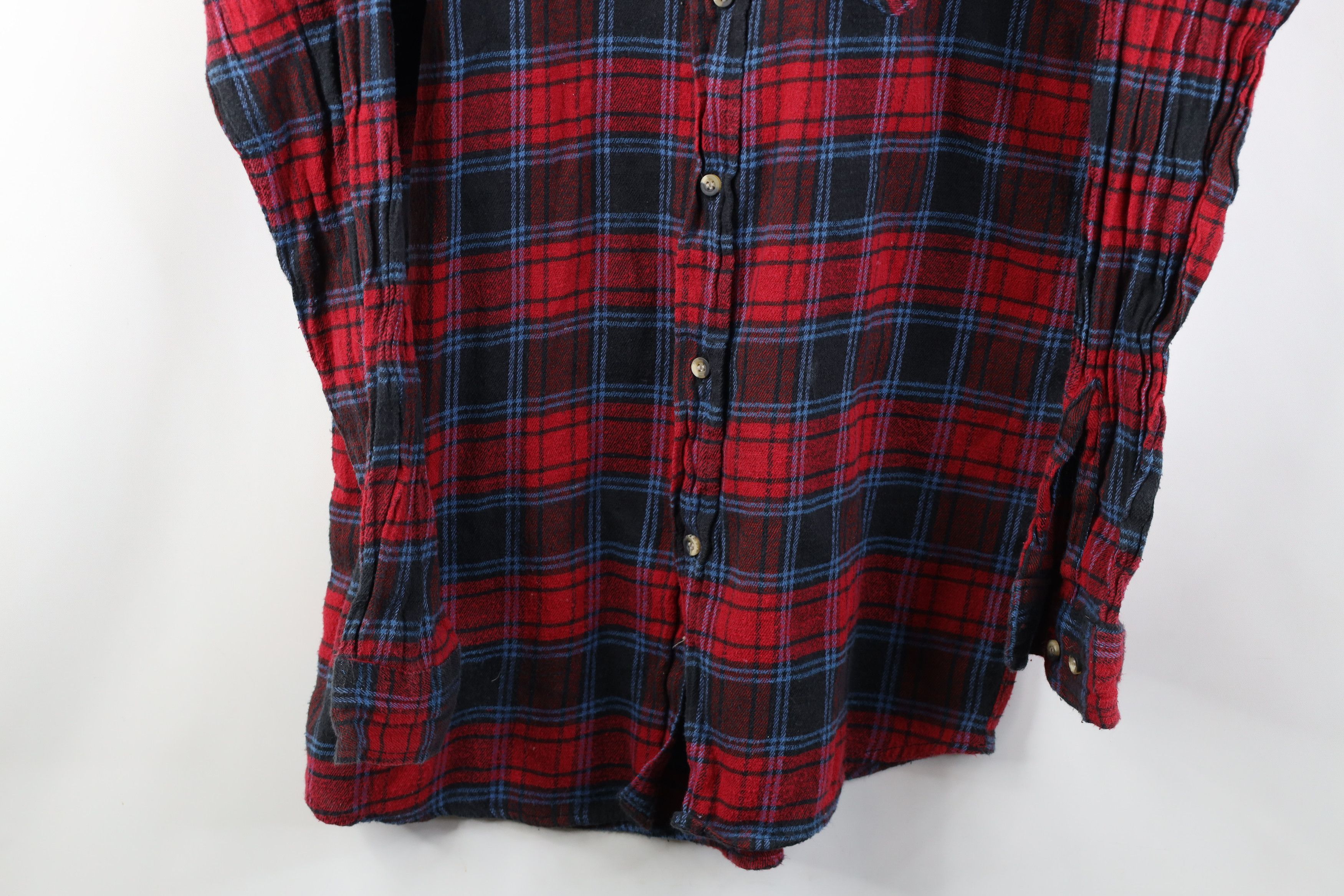Vintage Vintage 90s Streetwear Flannel Collared Button Shirt Plaid Size US M / EU 48-50 / 2 - 3 Thumbnail
