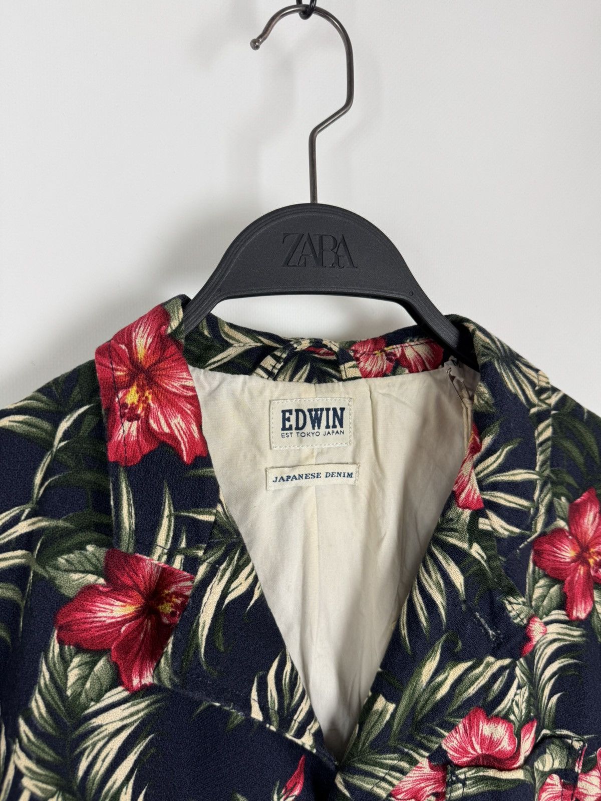 Edwin New! Edwin Simple Post Japanese Denim Floral Blazer Jacket Size US M / EU 48-50 / 2 - 4 Thumbnail