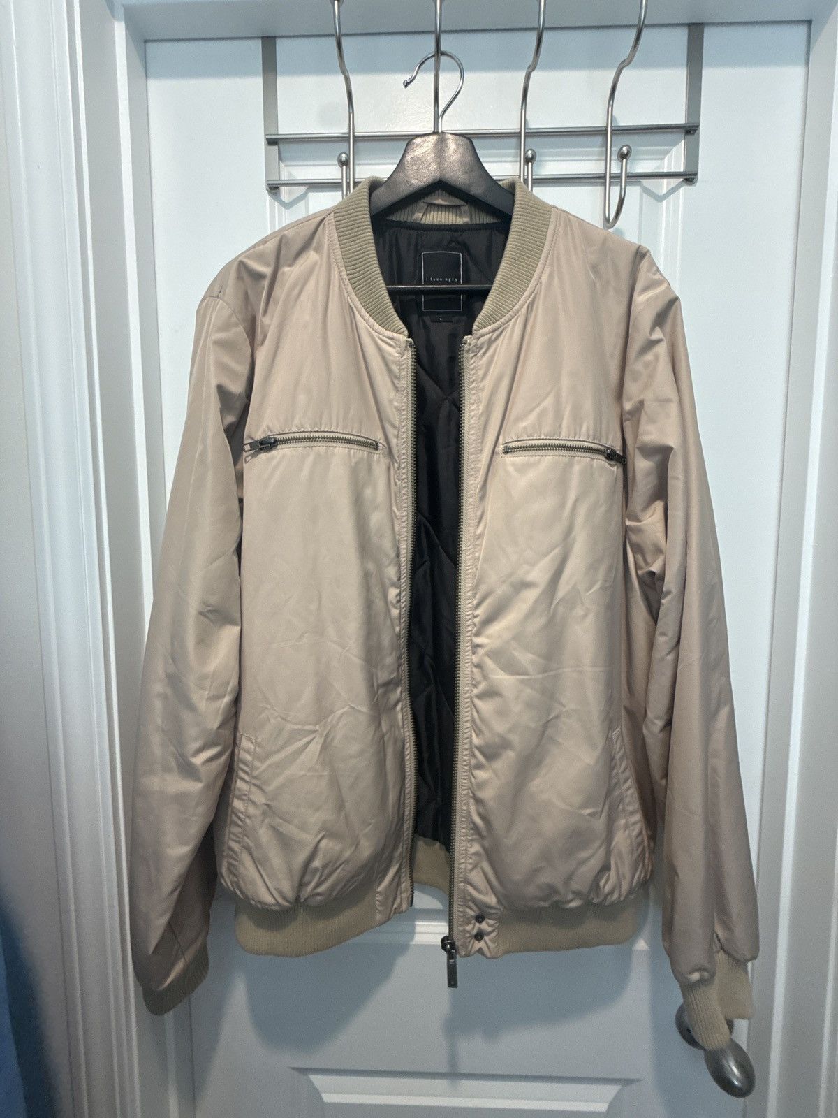 I Love Ugly I Love Ugly. Beige Bomber. Mens L Size US L / EU 52-54 / 3 - 1 Thumbnail