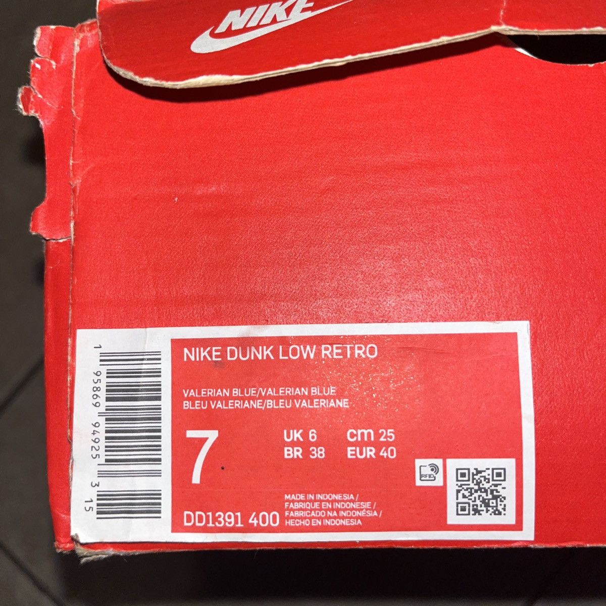 Nike Nike Dunk Low Valerian Blue Size US 7 / EU 40 - 8 Thumbnail