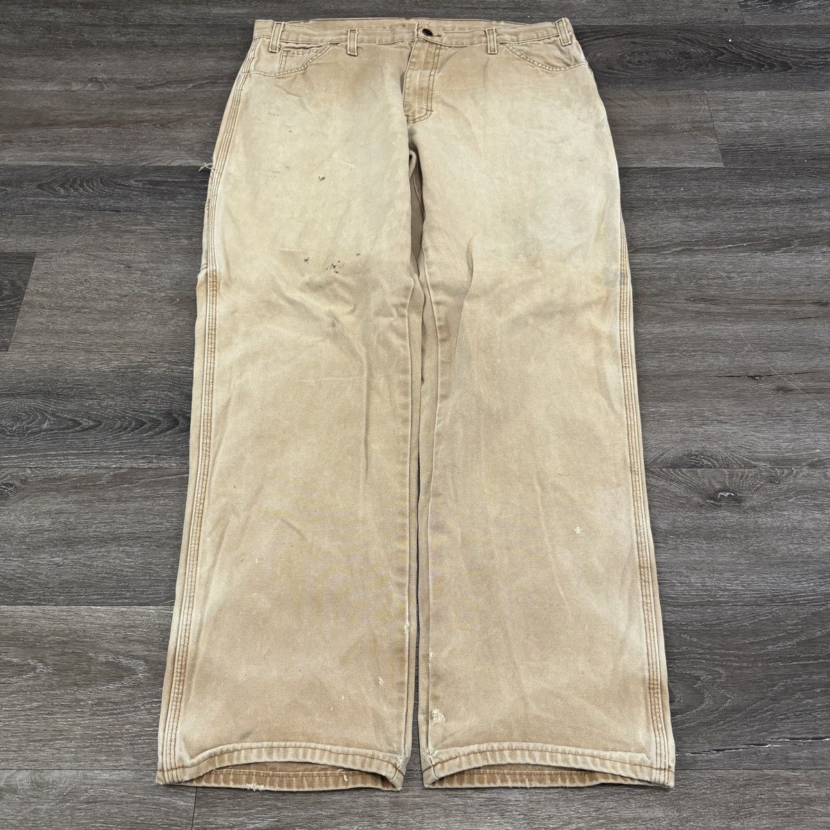 Dickies × StraightFaded × Vintage Vintage 90s sunfaded dickies carpenter baggy pants Size US 38 / EU 54 - 2 Thumbnail