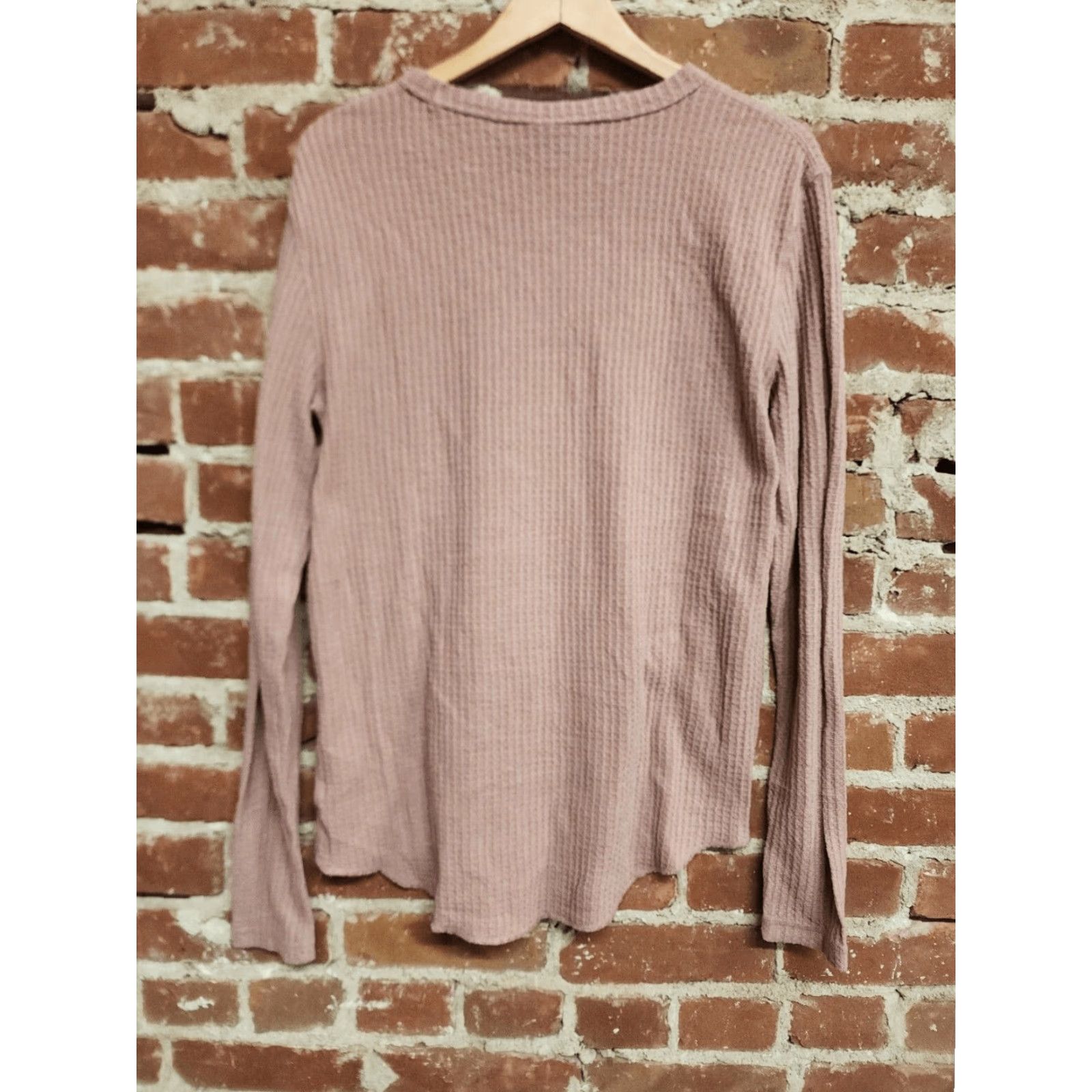 Urban Outfitters Urban Outfitters Womens Pink Long Sleeve Thermal T-Shirt Medium Size M / US 6-8 / IT 42-44 - 2 Thumbnail