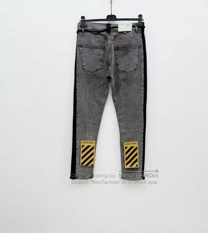 Off-White Off-White Gray Denim Casual Pants for Men . Size US 27 - 4 Thumbnail