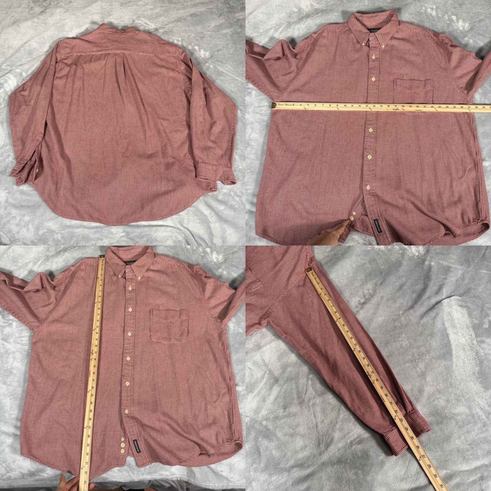 Abercrombie & Fitch VINTAGE Abercrombie & Fitch Houndstooth Button Shirt Mens L Oversized Red Check Fall Retro Fashion Shirt Mens L Red Oversized Button-Up Collared Size US L / EU 52-54 / 3 - 8 Thumbnail