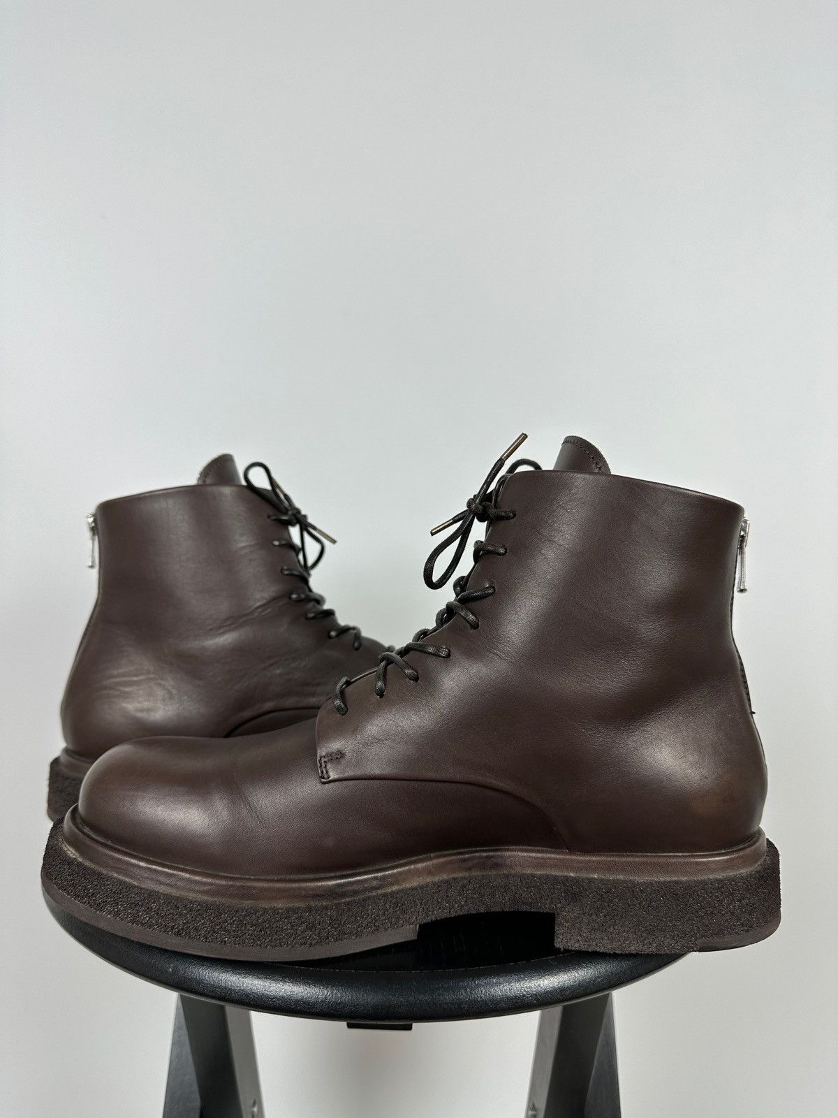 Officine Creative Officine Creative Lace Up Brown Leather Boots Size US 10 / IT 40 - 7 Thumbnail