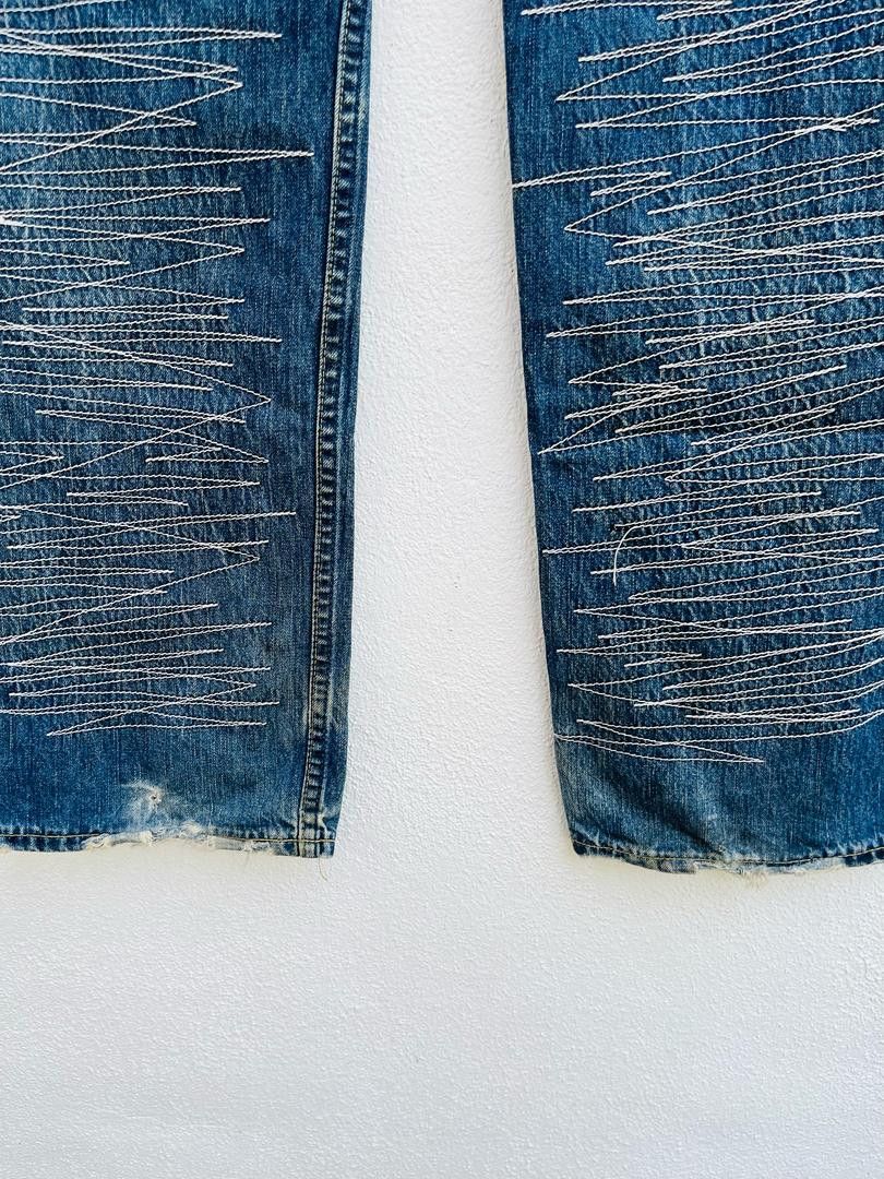 Japanese Brand × Vintage Vintage Levis Patchwork Japanese Designer Fashion Style Size US 33 - 6 Thumbnail