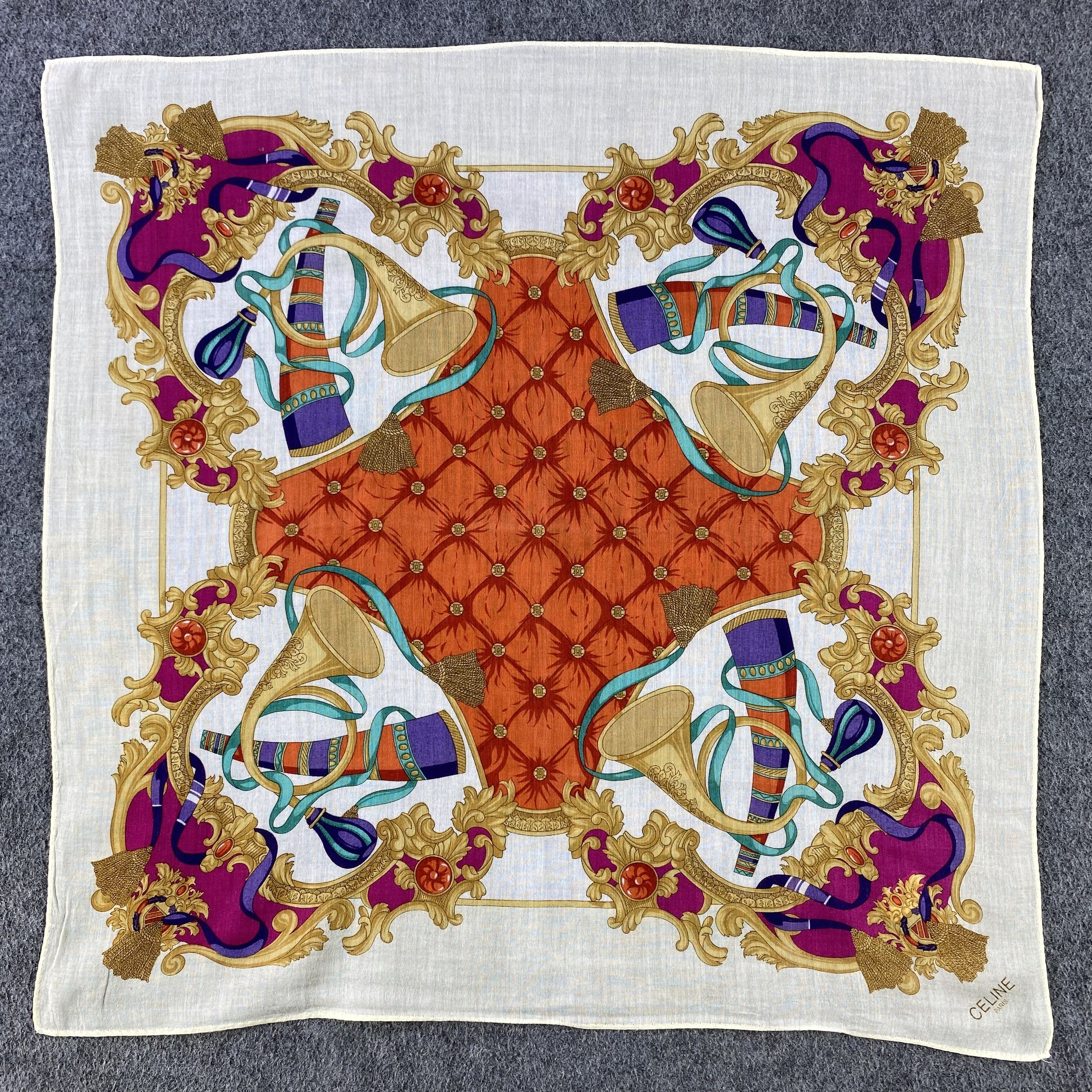 Vintage Celine Handkerchief/Neckerchief/Bandana HC702 Size ONE SIZE - 1 Thumbnail