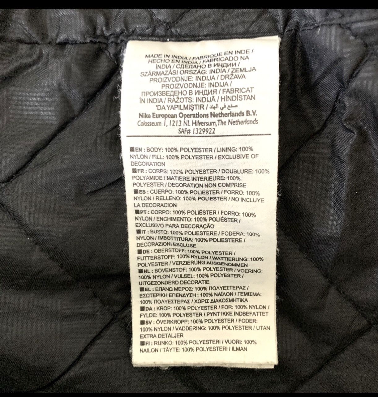 Nike Nike Atletico Madrid Soccer Quilted Hoodie Jacket Size L Size US L / EU 52-54 / 3 - 10 Thumbnail