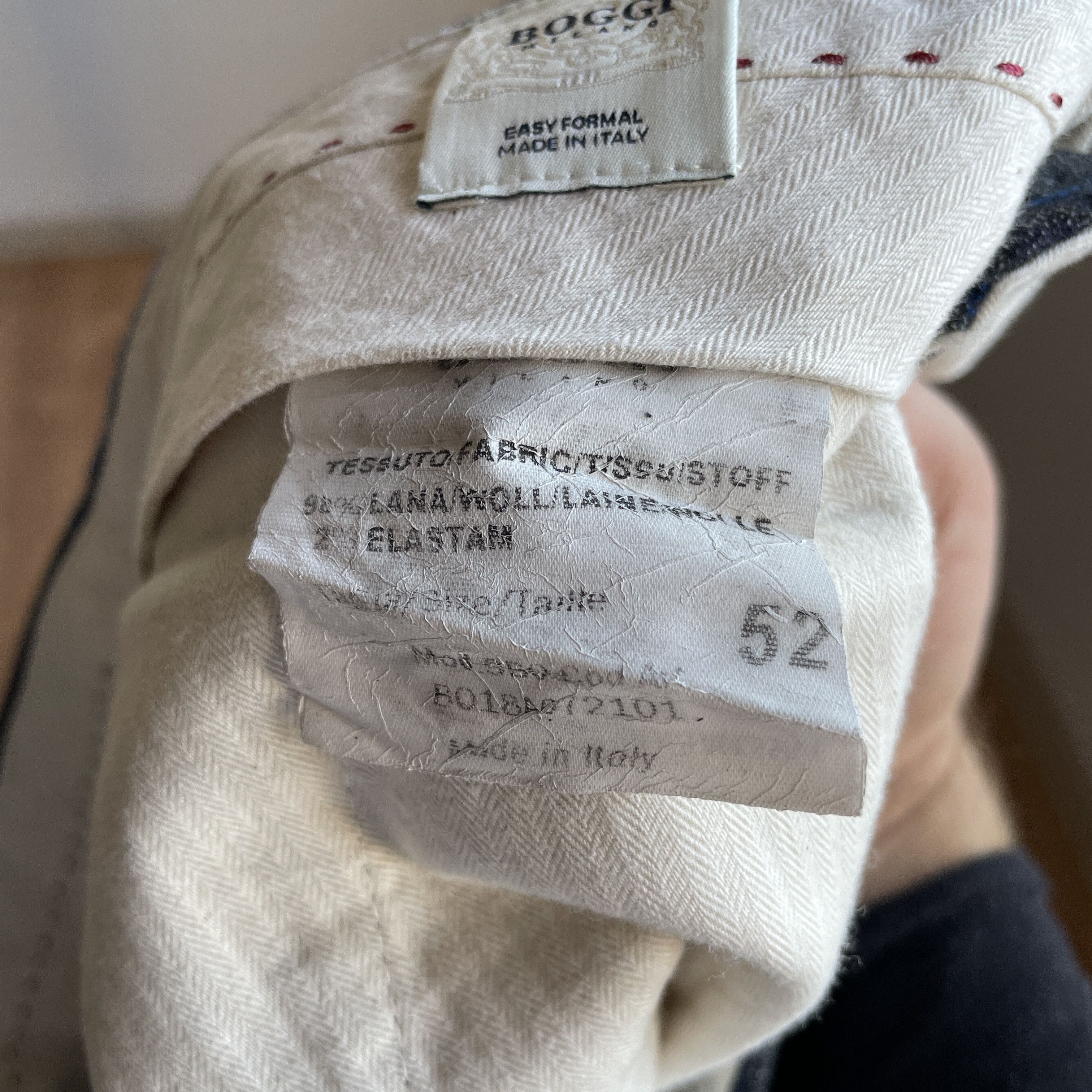 Boggi Boggi Milano Plaid Wool Slim Fit Dress Trousers Size EUR 52 Size US 34 / EU 50 - 8 Thumbnail
