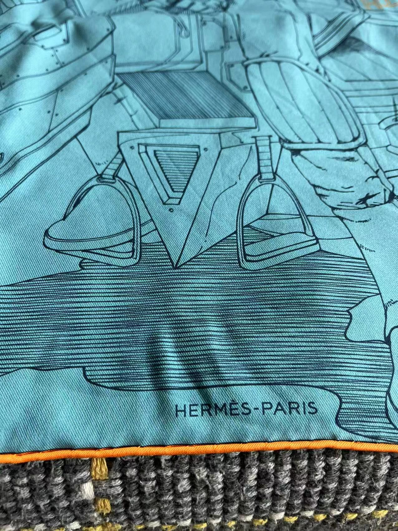 Hermes Hermes 40x40 Heavyweight Silk Scarf Size ONE SIZE - 5 Thumbnail