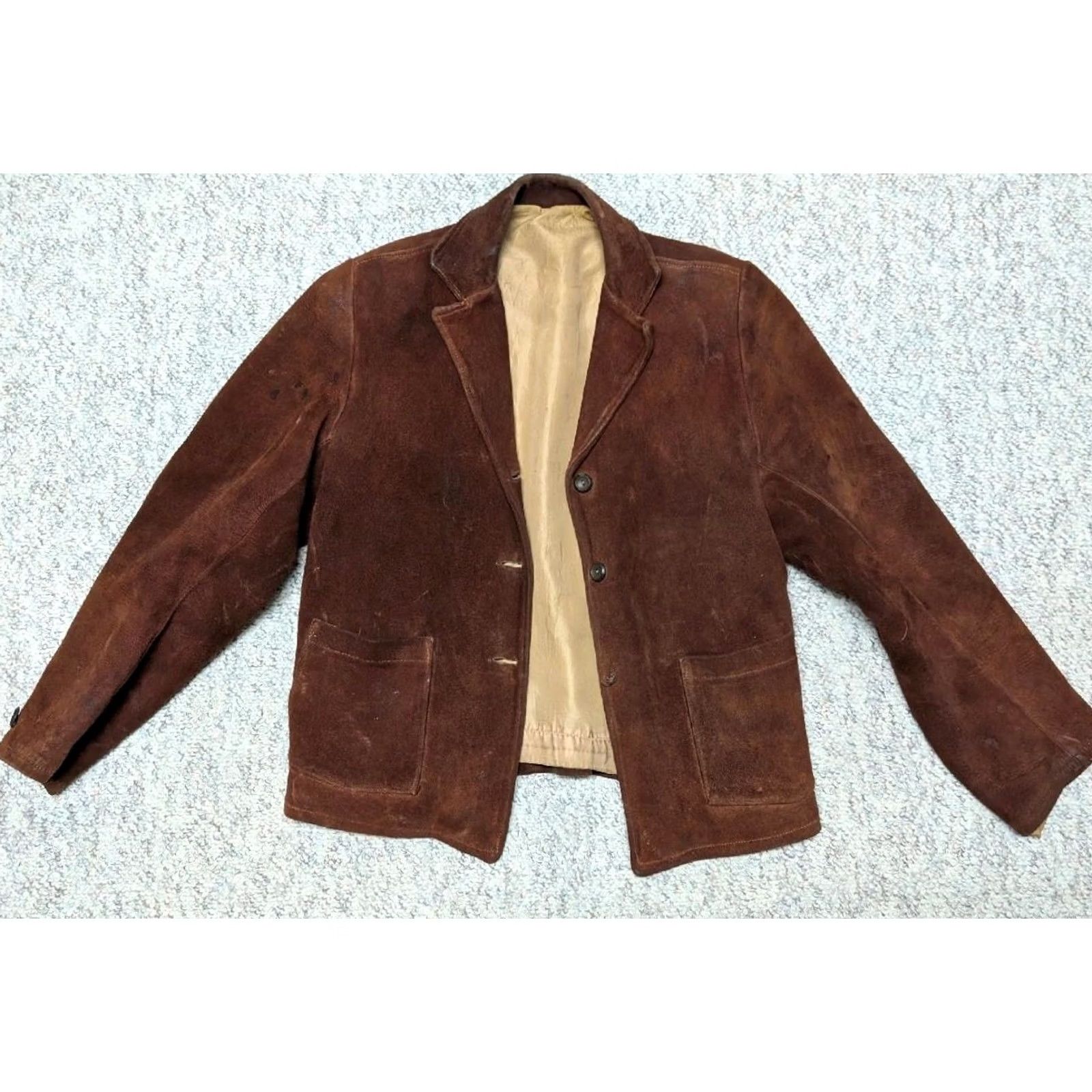 Vintage VINTAGE DEERSKIN suede leather M western ROCKABILLY blazer jacket Women Size M / US 6-8 / IT 42-44 - 4 Thumbnail