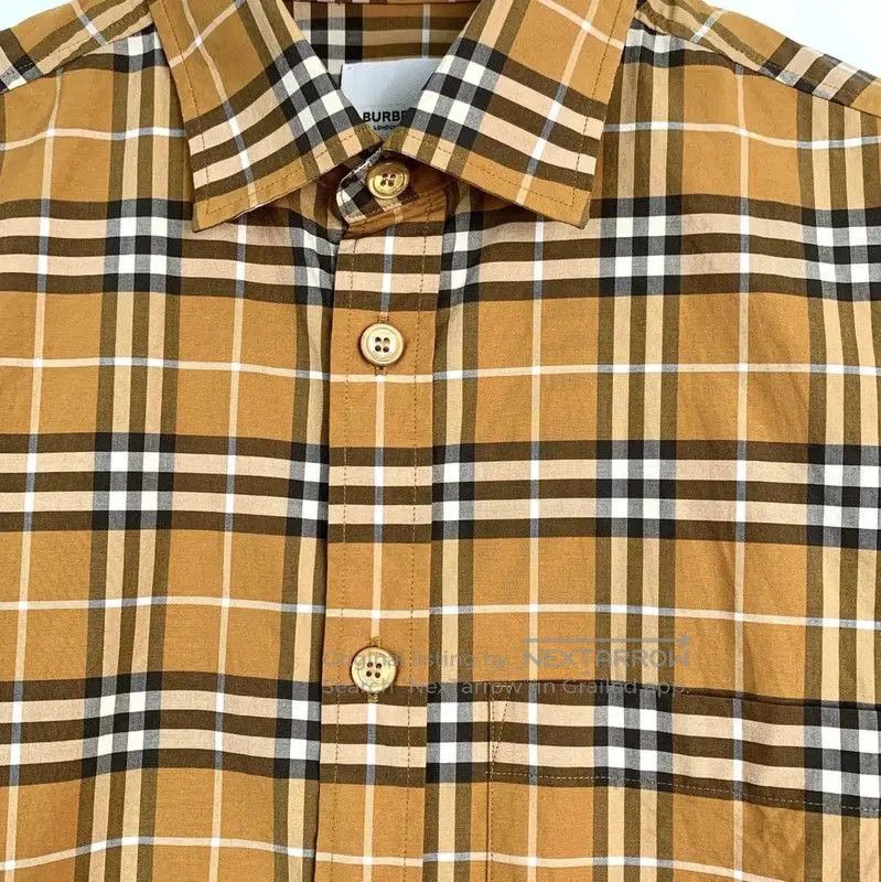 Burberry Burberry Yellow Cotton Long Sleeve Shirt. Size XS / US 0-2 / IT 36-38 - 4 Thumbnail