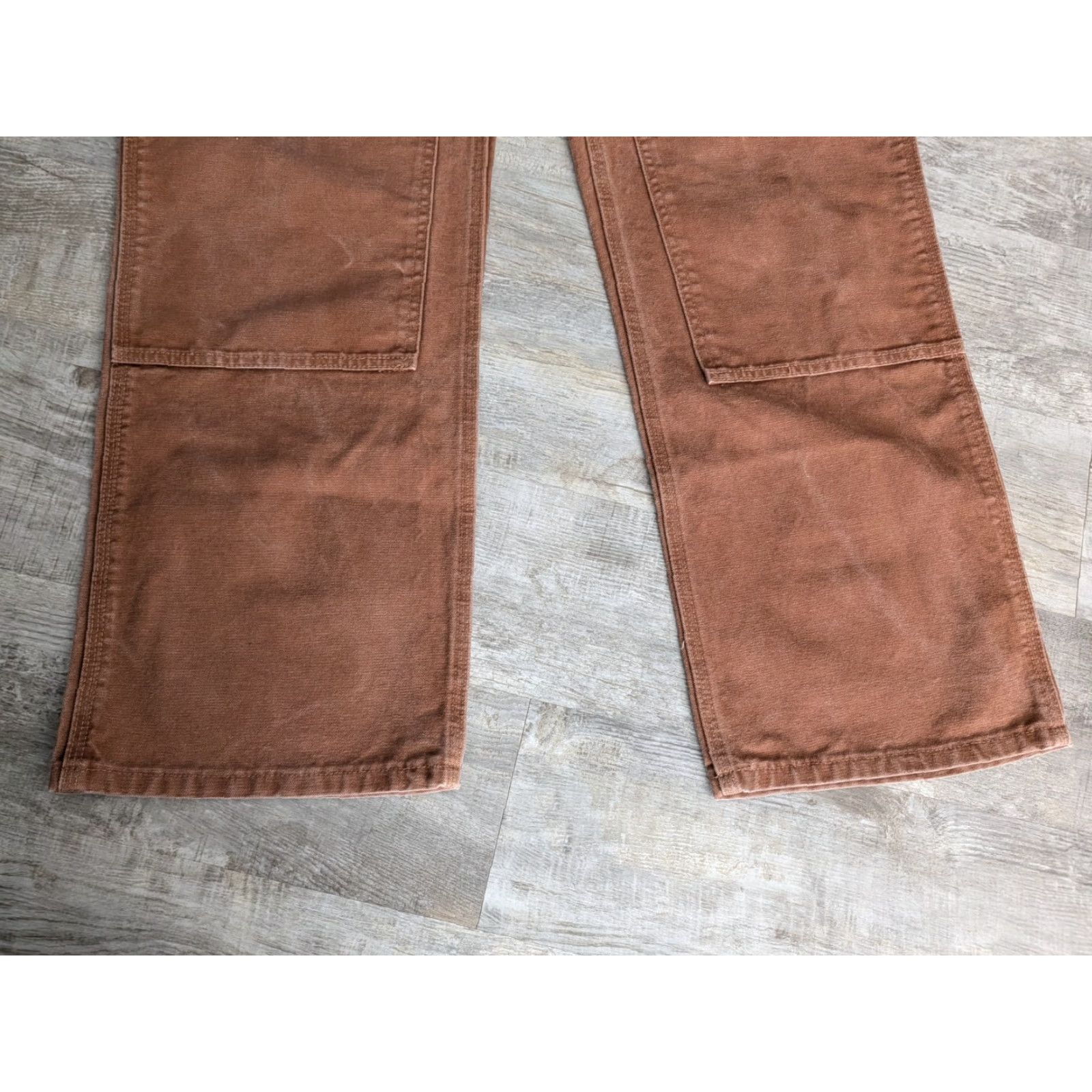 Carhartt VINTAGE Carhartt Pants Mens 16X34 Brown Duck Canvas Carpenter Workwear WB136 BRN Size 38" / US 16 / IT 52 - 2 Thumbnail