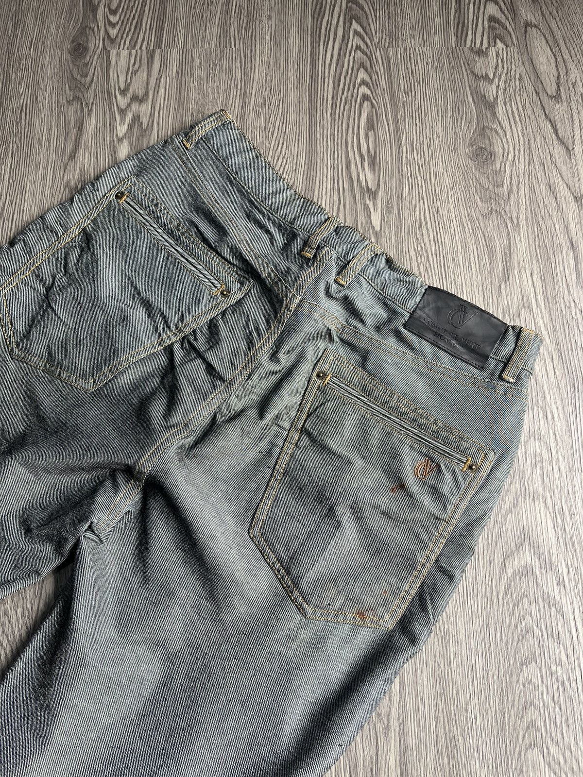 Japanese Brand 2000s Style Comme Le vent Homme Denim Stretch Pants Lgb Size US 31 - 7 Thumbnail