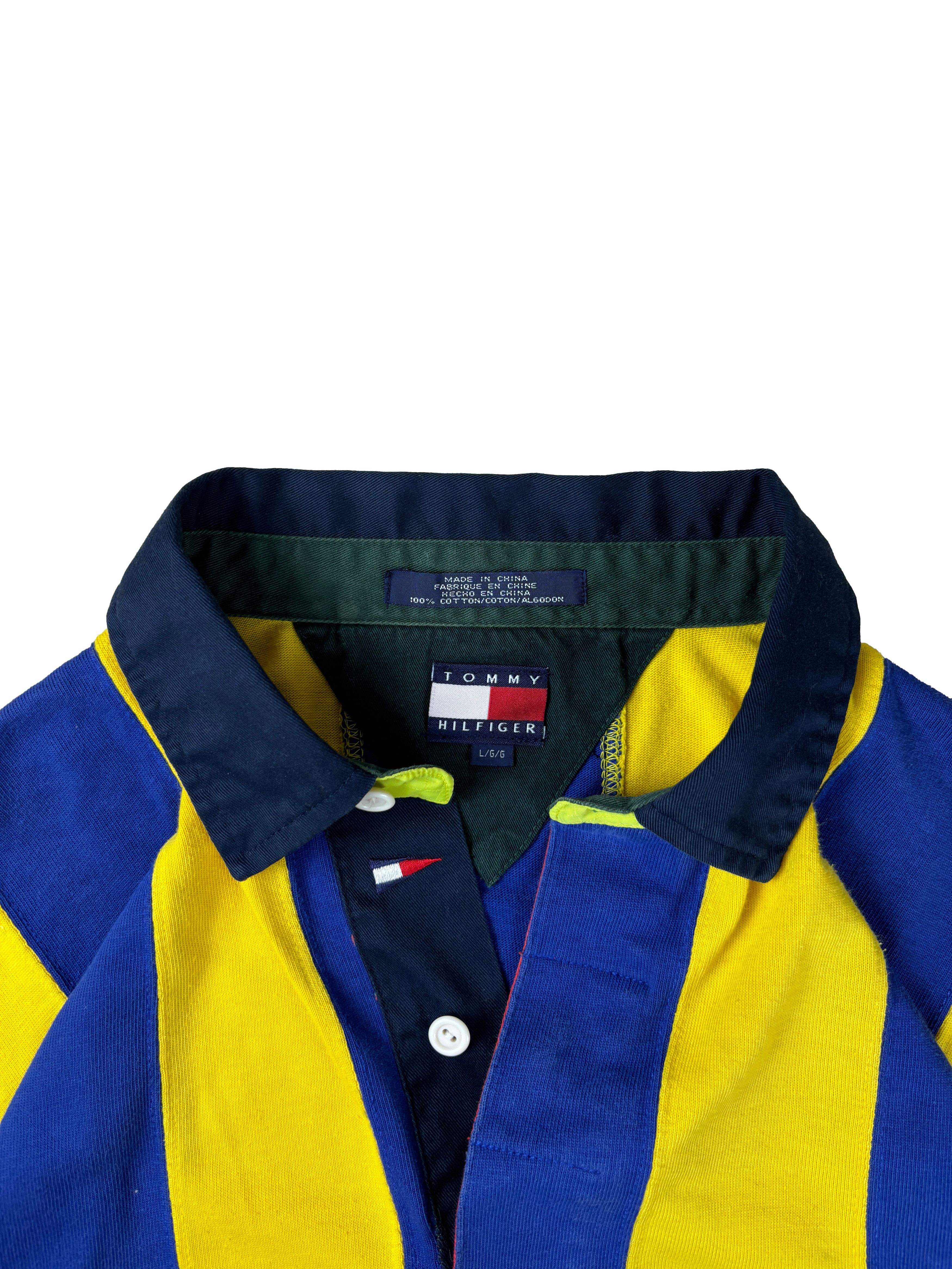Tommy Hilfiger Tommy Hilfiger Rare Vintage 90s - long sleeve polo Size US L / EU 52-54 / 3 - 4 Thumbnail