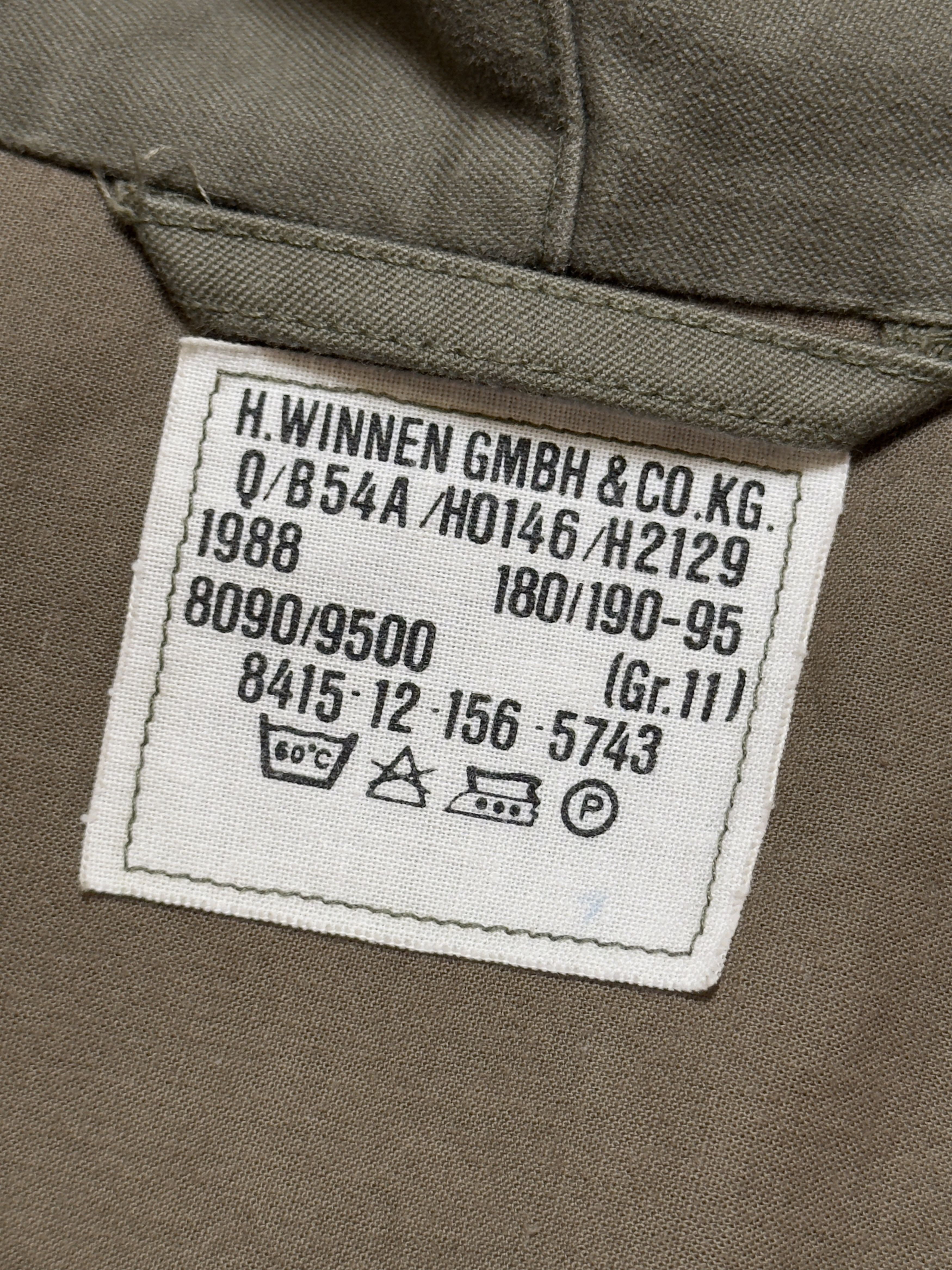 Vintage H.Winnen GMBH & Co. german military field parka Size US M / EU 48-50 / 2 - 5 Thumbnail