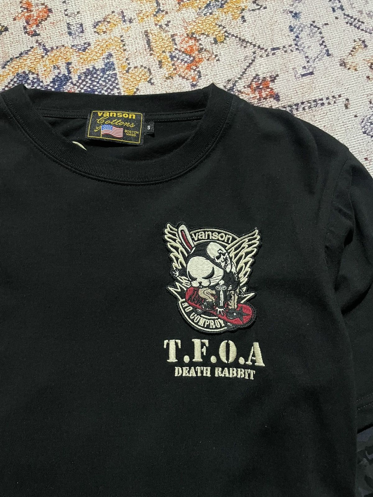 Vanson Leathers Long Sleeve Vanson Leathers X TFOA Dead Rabbit • SSOOLLDD Size US S / EU 44-46 / 1 - 5 Thumbnail