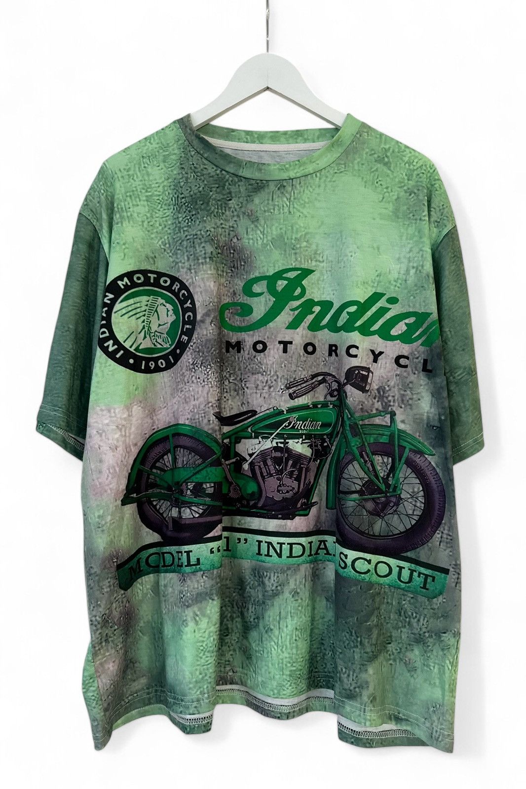 Vintage Indian Scout Motorcycle Model 101 Biker Shirt Men's 3XL Size US XXL / EU 58 / 5 - 1 Thumbnail