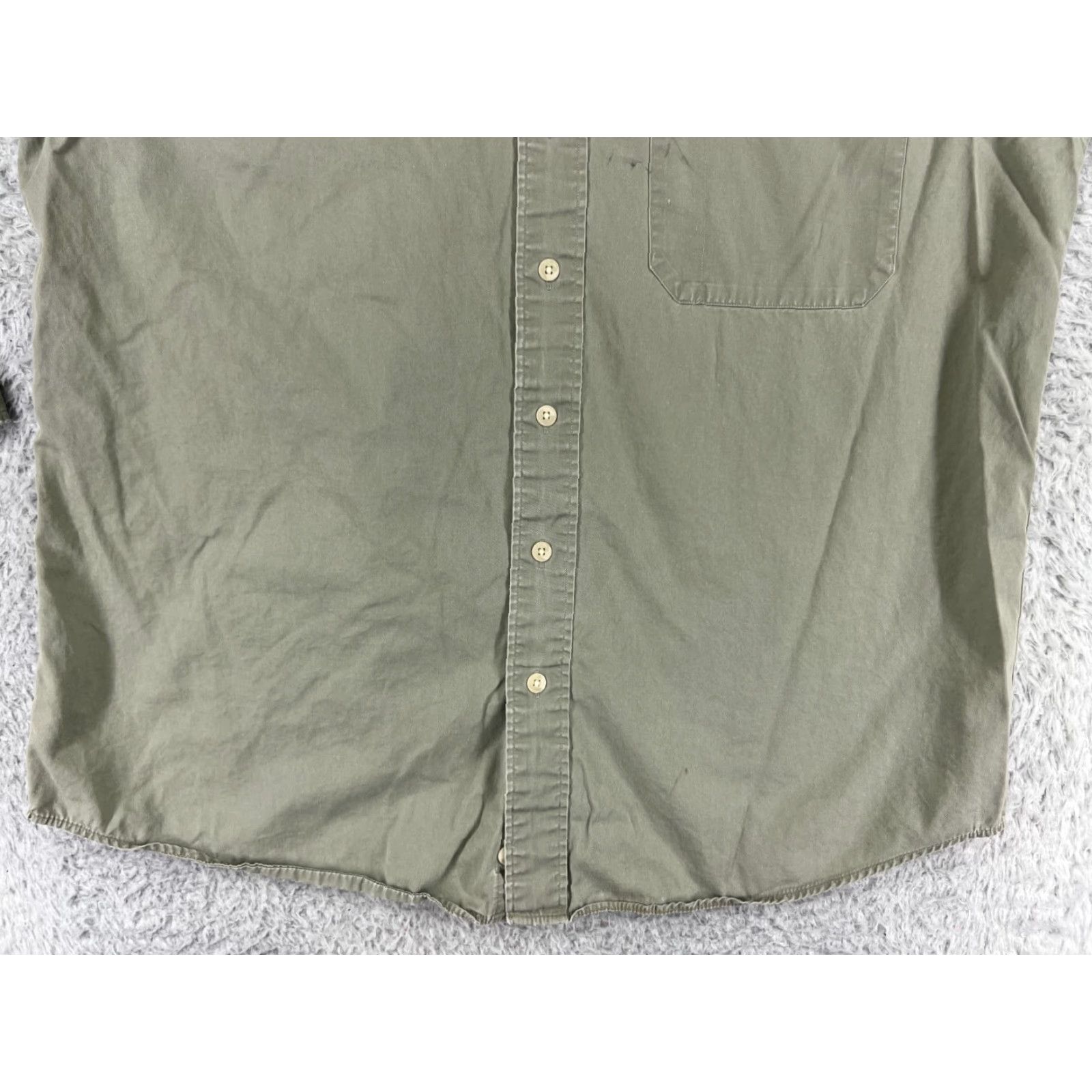 Club Room Club Room Shirt Mens 15.5 Green 100% Cotton Twill Button Up Long Sleeve Workwear Size US M / EU 48-50 / 2 - 6 Thumbnail