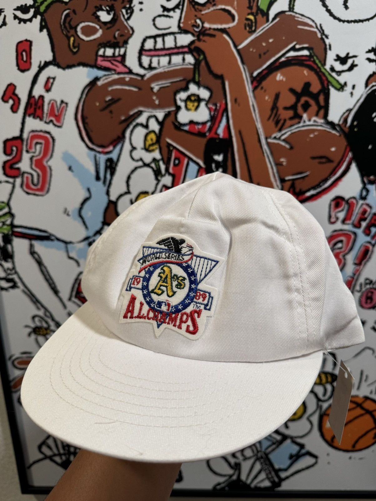 Vintage Vintage 1989 World Series champs Oakland Athletics SnapBack Size ONE SIZE - 1 Thumbnail