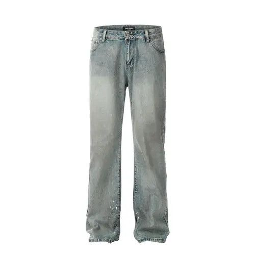 VIBE American loose straight ink-splashed casual flared jeans Size US 32 / EU 48 - 1 Preview