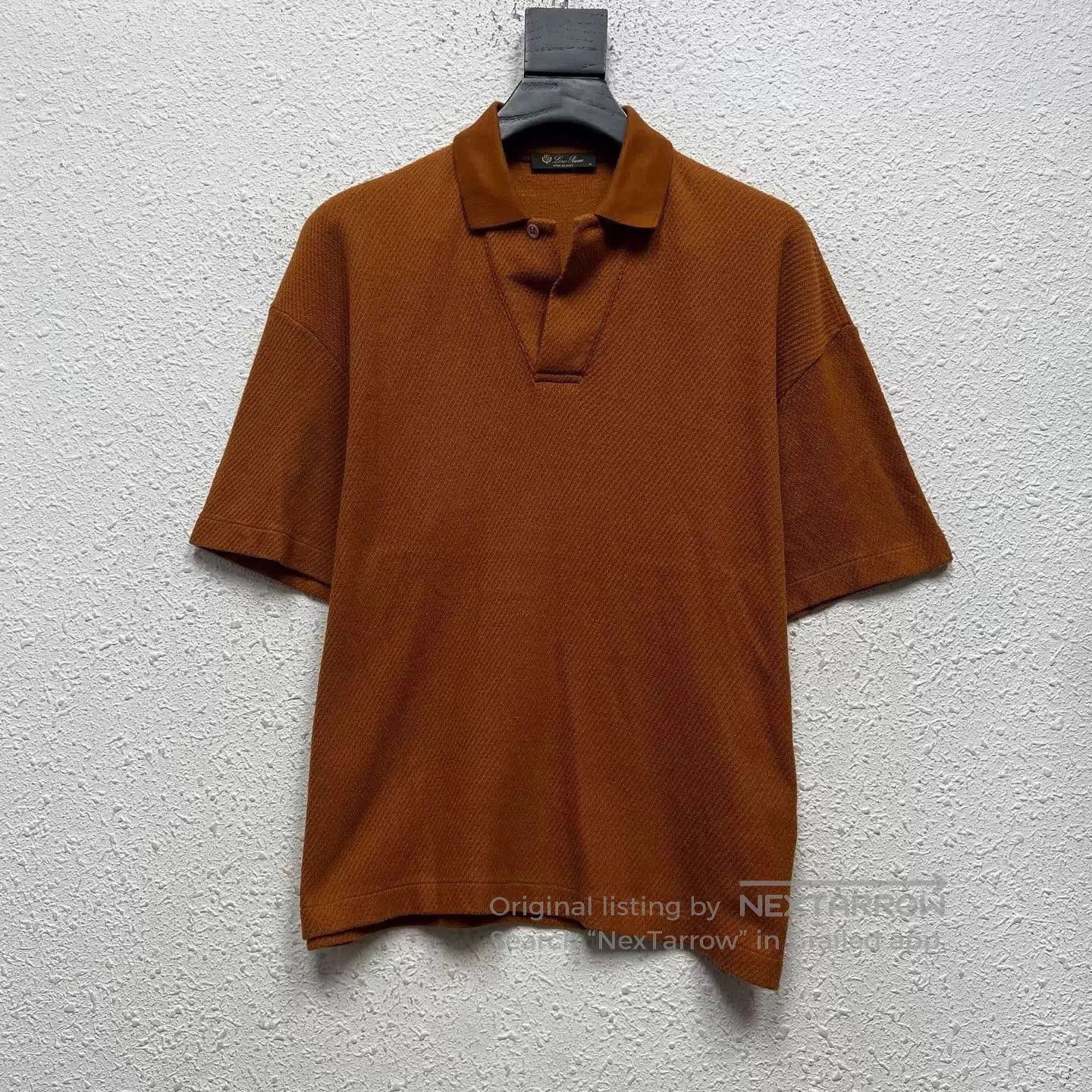 Loro Piana Brown Short-Sleeve Polo Shirt. Size US S / EU 44-46 / 1 - 1 Thumbnail